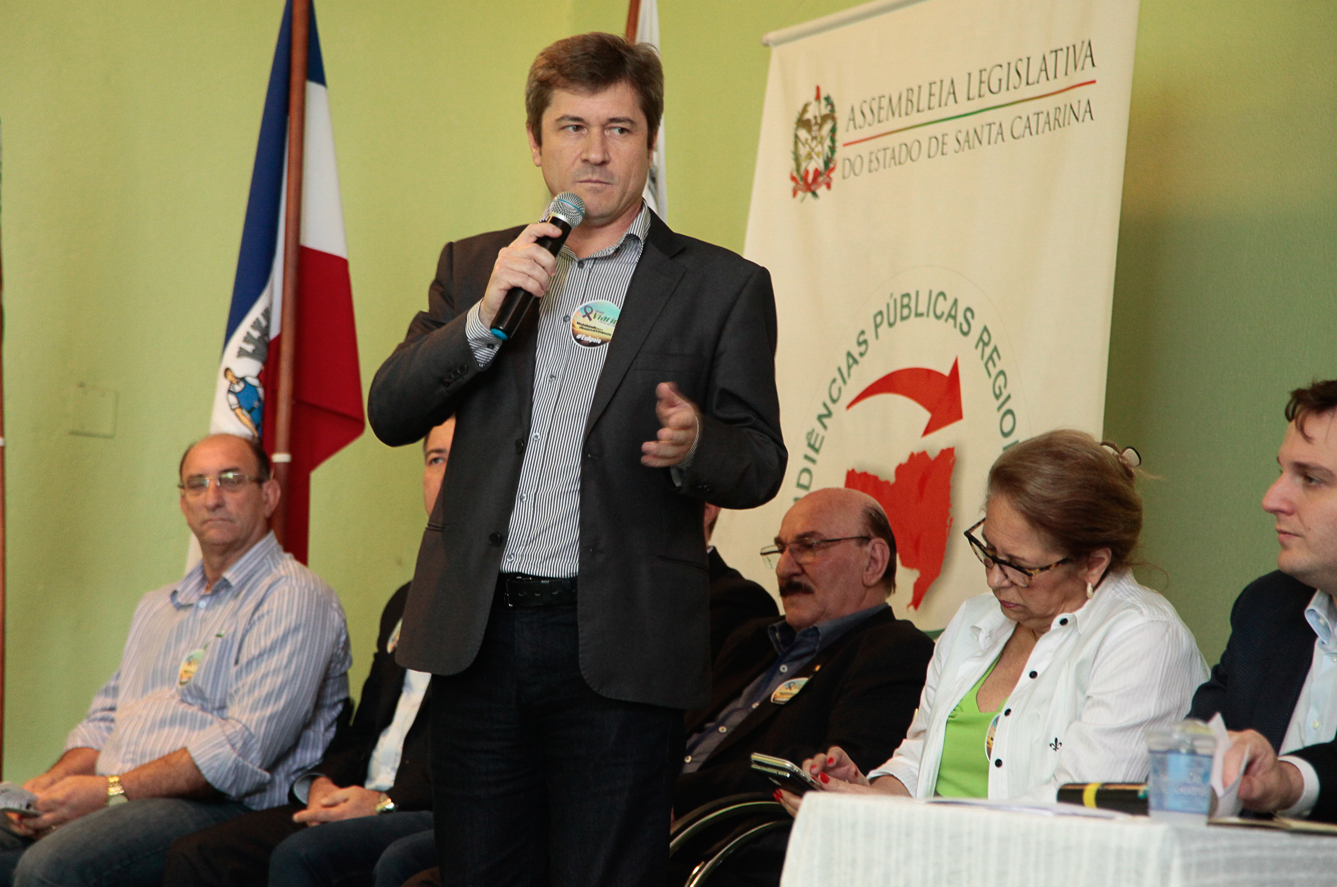 Audiência Pública Regional para o Plano Plurianual 2016-2019 e Lei Orçamentária Anual (LOA) 2016, no município de Criciúma. Foto: Miriam Zomer/Agência AL