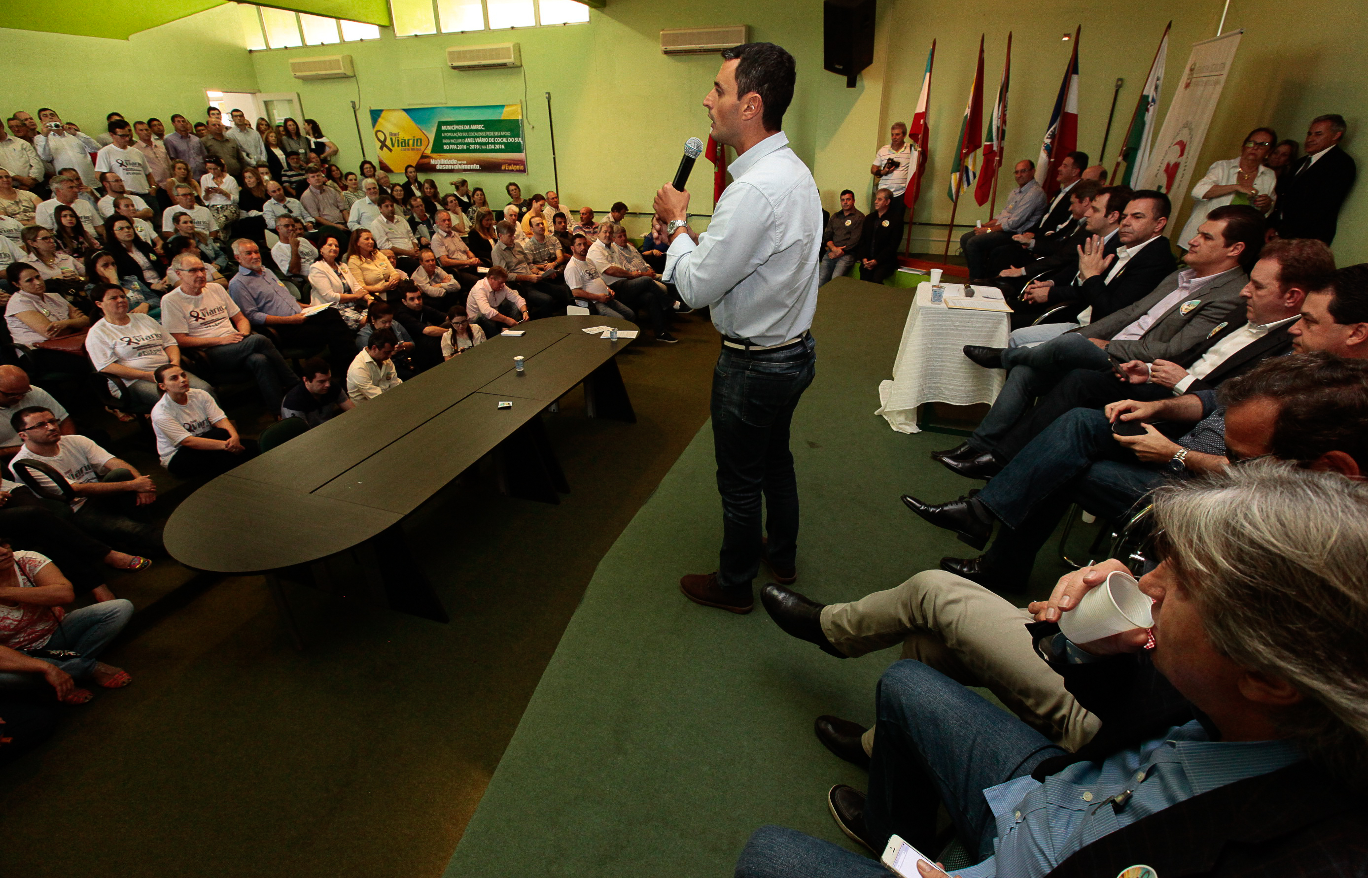 Audiência Pública Regional para o Plano Plurianual 2016-2019 e Lei Orçamentária Anual (LOA) 2016, no município de Criciúma. Foto: Miriam Zomer/Agência AL