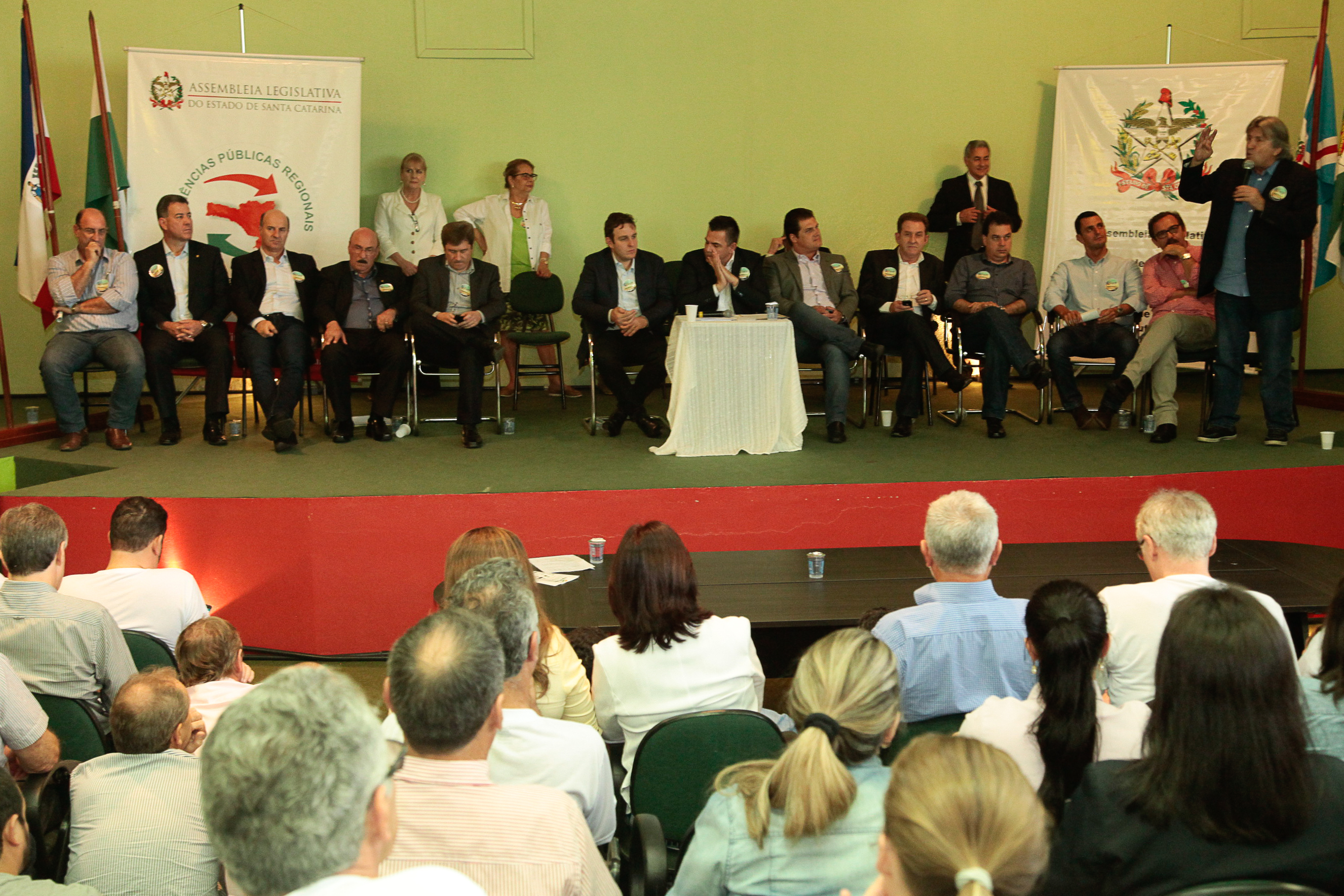 Audiência Pública Regional para o Plano Plurianual 2016-2019 e Lei Orçamentária Anual (LOA) 2016, no município de Criciúma. Foto: Miriam Zomer/Agência AL