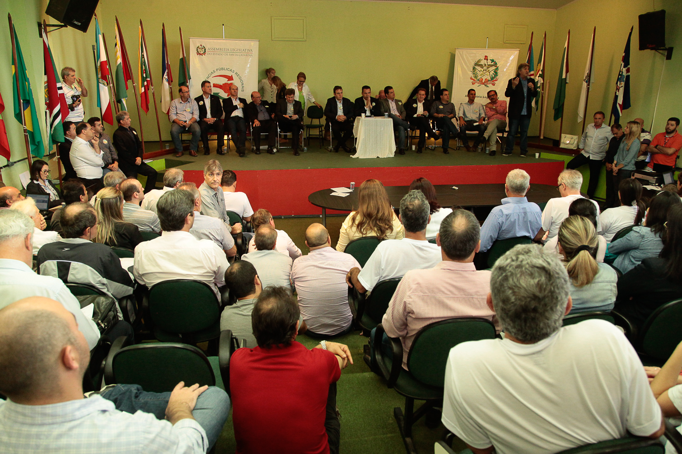 Audiência Pública Regional para o Plano Plurianual 2016-2019 e Lei Orçamentária Anual (LOA) 2016, no município de Criciúma. Foto: Miriam Zomer/Agência AL