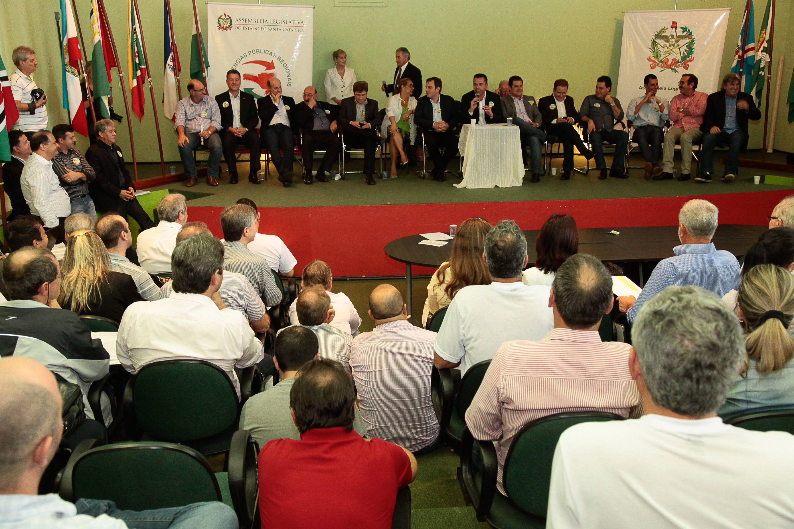 Audiência Pública Regional para o Plano Plurianual 2016-2019 e Lei Orçamentária Anual (LOA) 2016, no município de Criciúma. Foto: Miriam Zomer/Agência AL
