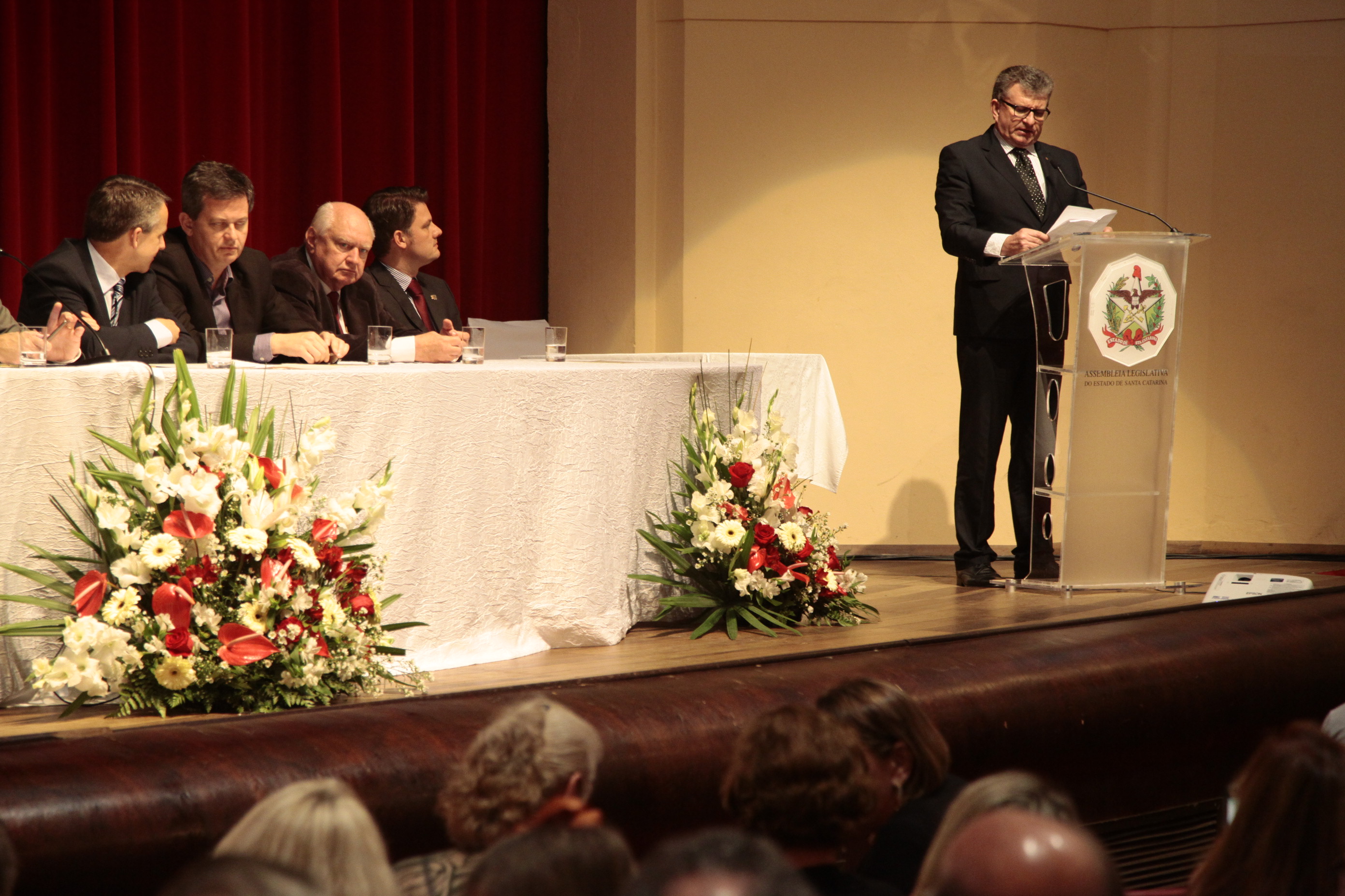 João Wolfgang Rausch - Sessão Solene em homenagem à Fundação Hospitalar de Blumenau - Hospital Santo Antônio pela passagem dos seus 155 anos de fundação. Foto: Miriam Zomer/Agência AL