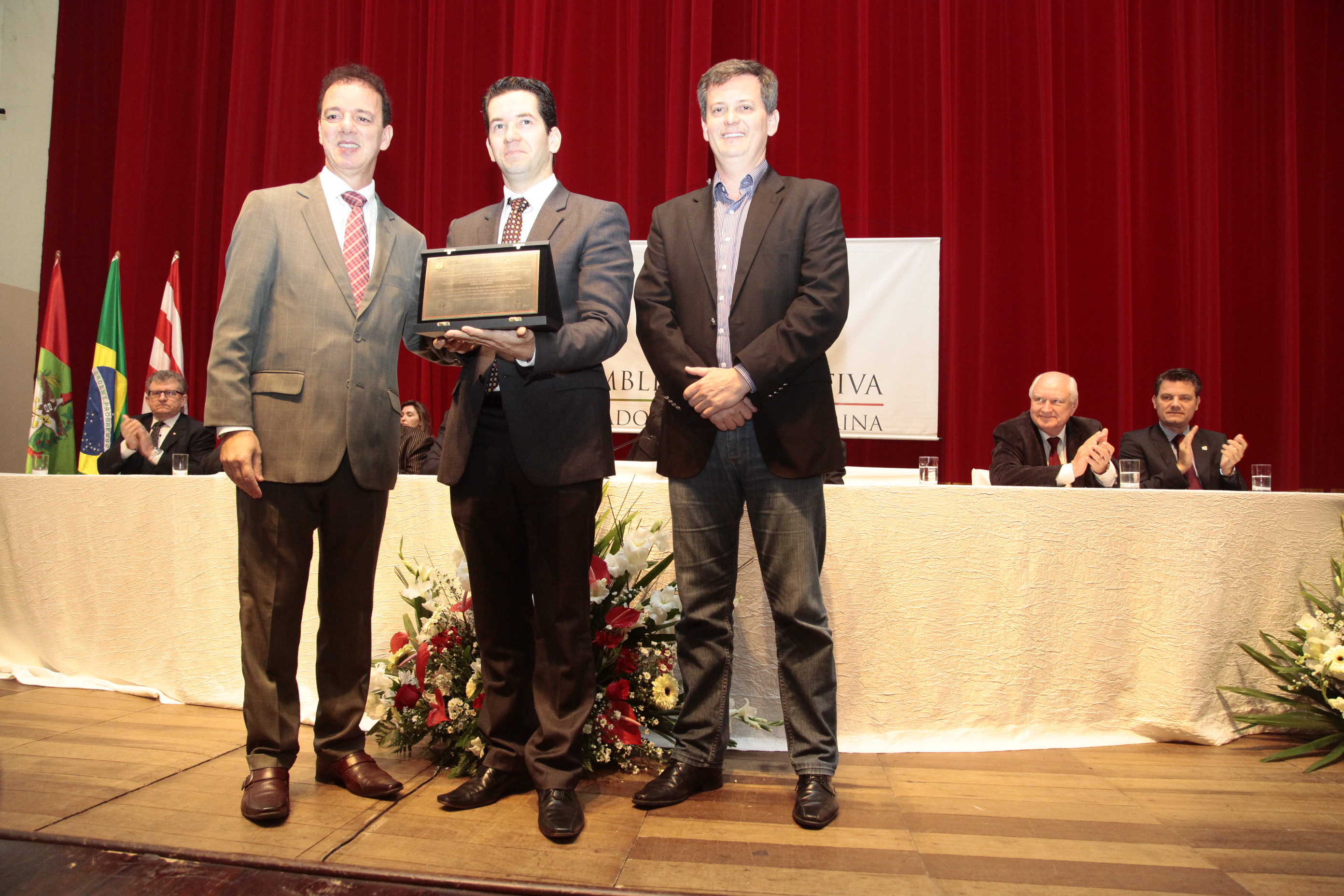 Sessão Solene em homenagem à Fundação Hospitalar de Blumenau - Hospital Santo Antônio pela passagem dos seus 155 anos de fundação. Foto: Miriam Zomer/Agência AL
