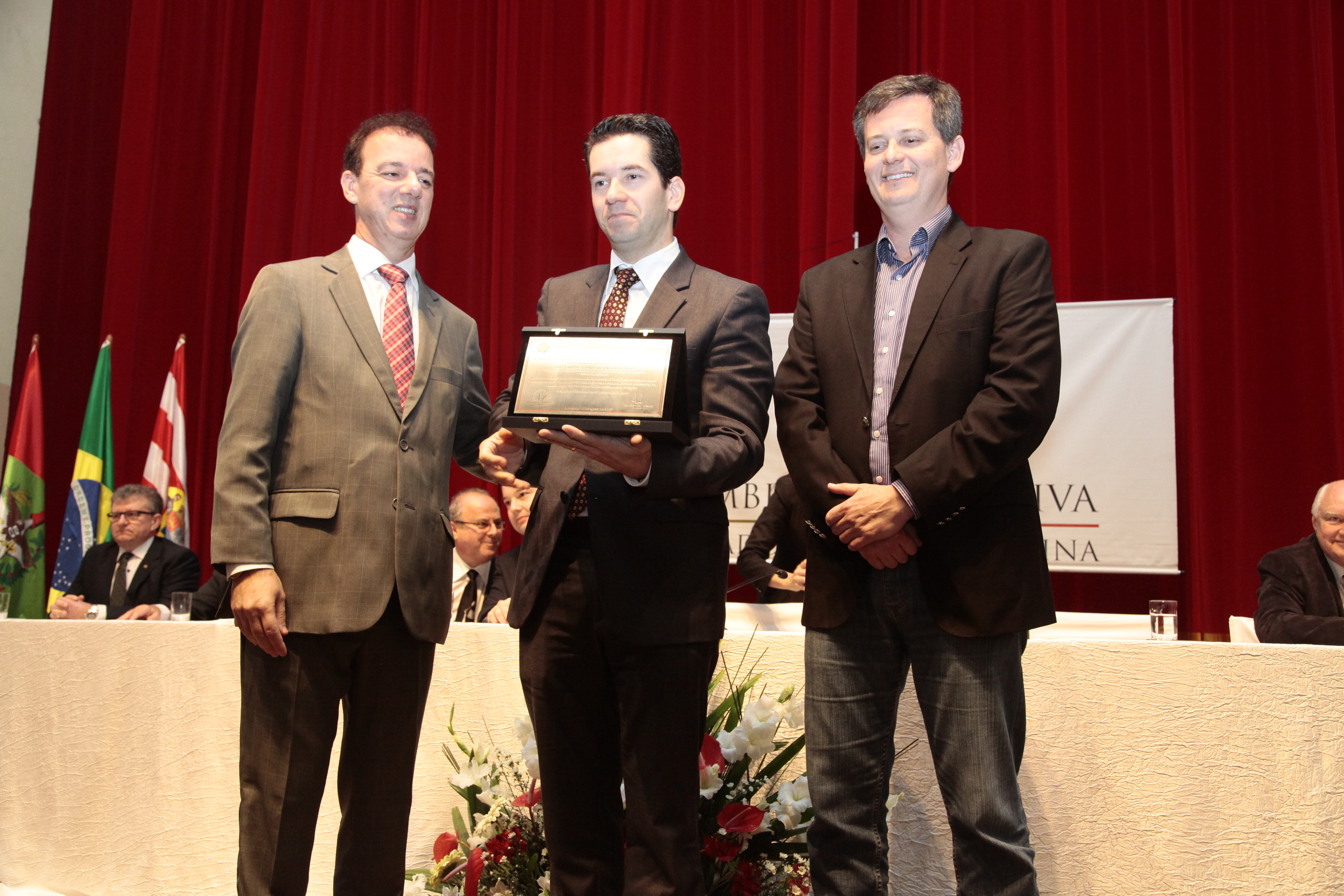 Sessão Solene em homenagem à Fundação Hospitalar de Blumenau - Hospital Santo Antônio pela passagem dos seus 155 anos de fundação. Foto: Miriam Zomer/Agência AL