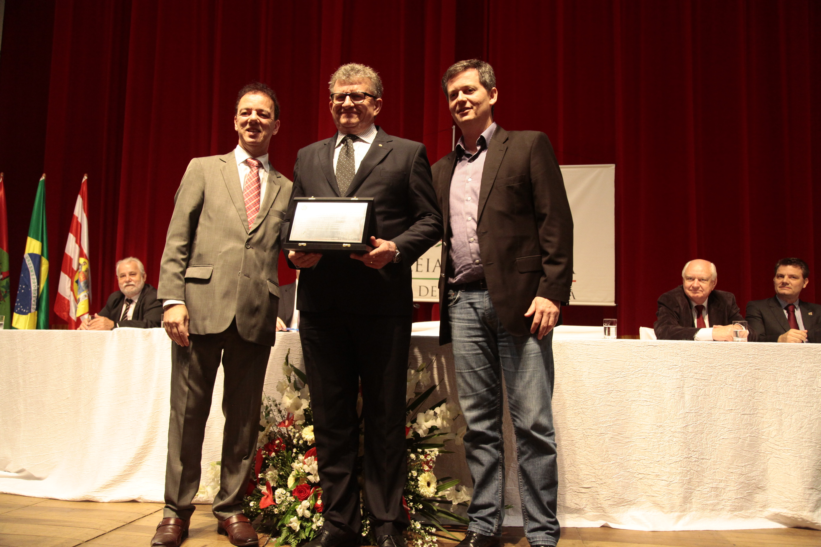 Sessão Solene em homenagem à Fundação Hospitalar de Blumenau - Hospital Santo Antônio pela passagem dos seus 155 anos de fundação. Foto: Miriam Zomer/Agência AL