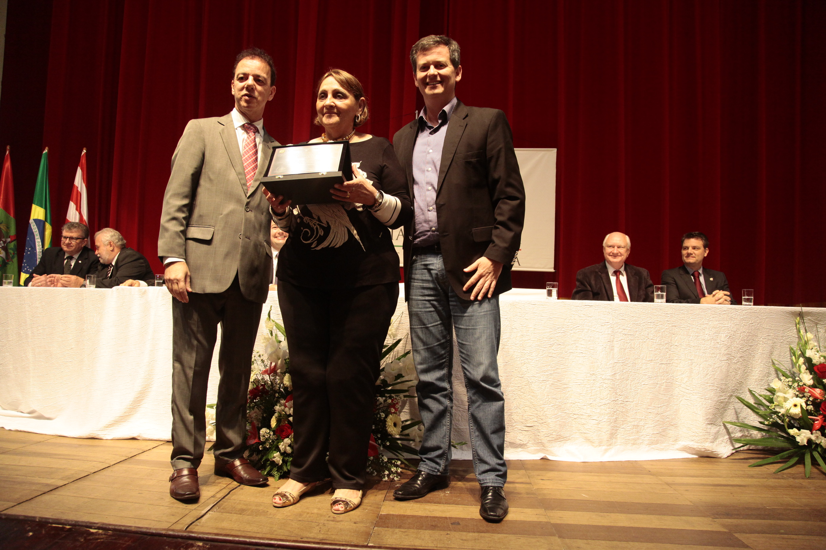 Sessão Solene em homenagem à Fundação Hospitalar de Blumenau - Hospital Santo Antônio pela passagem dos seus 155 anos de fundação. Foto: Miriam Zomer/Agência AL