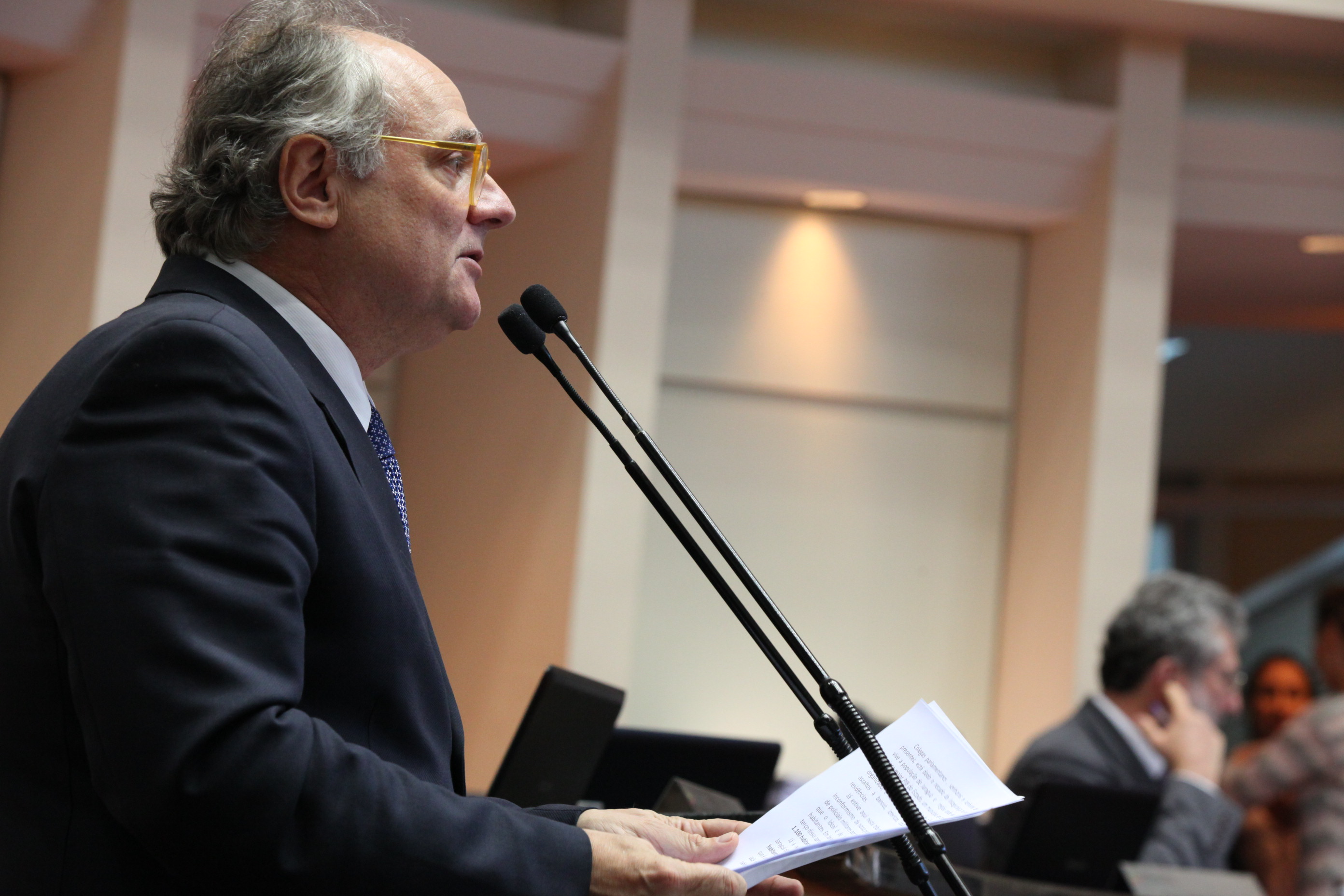 Sessão Plenária. Deputado DR. Vicente Caropreso (PSDB) . Foto: Eduardo Guedes De Oliveira / Agência AL