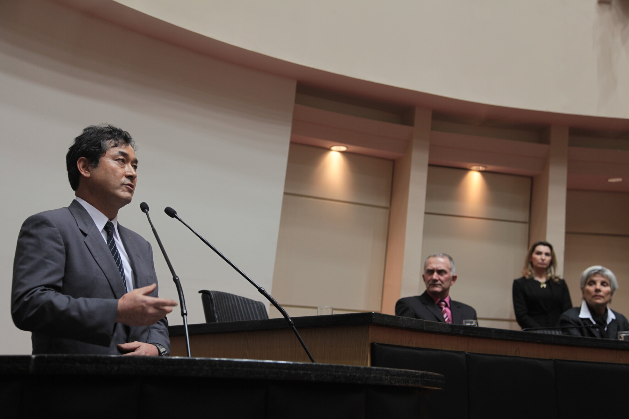 Tetsuro Ogawa, representante da Associação das Vítimas e seus Descendentes de Explosão de Bombas Atômicas