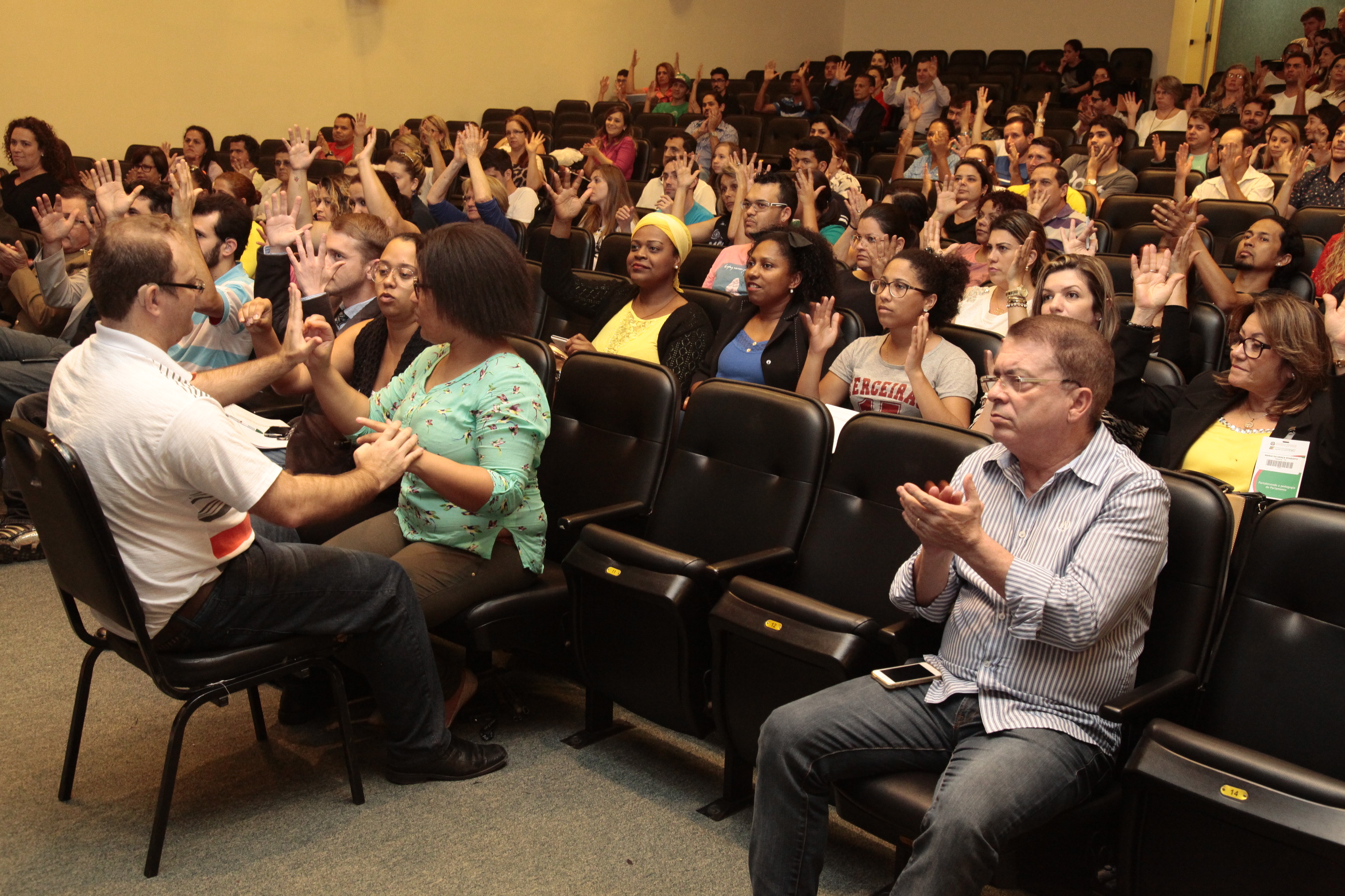 I Seminário Internacional dos Povos Surdos: A Trajetória das Associações de Surdos na Preservação das Línguas de Sinais. Foto: Miriam Zomer/Agência AL