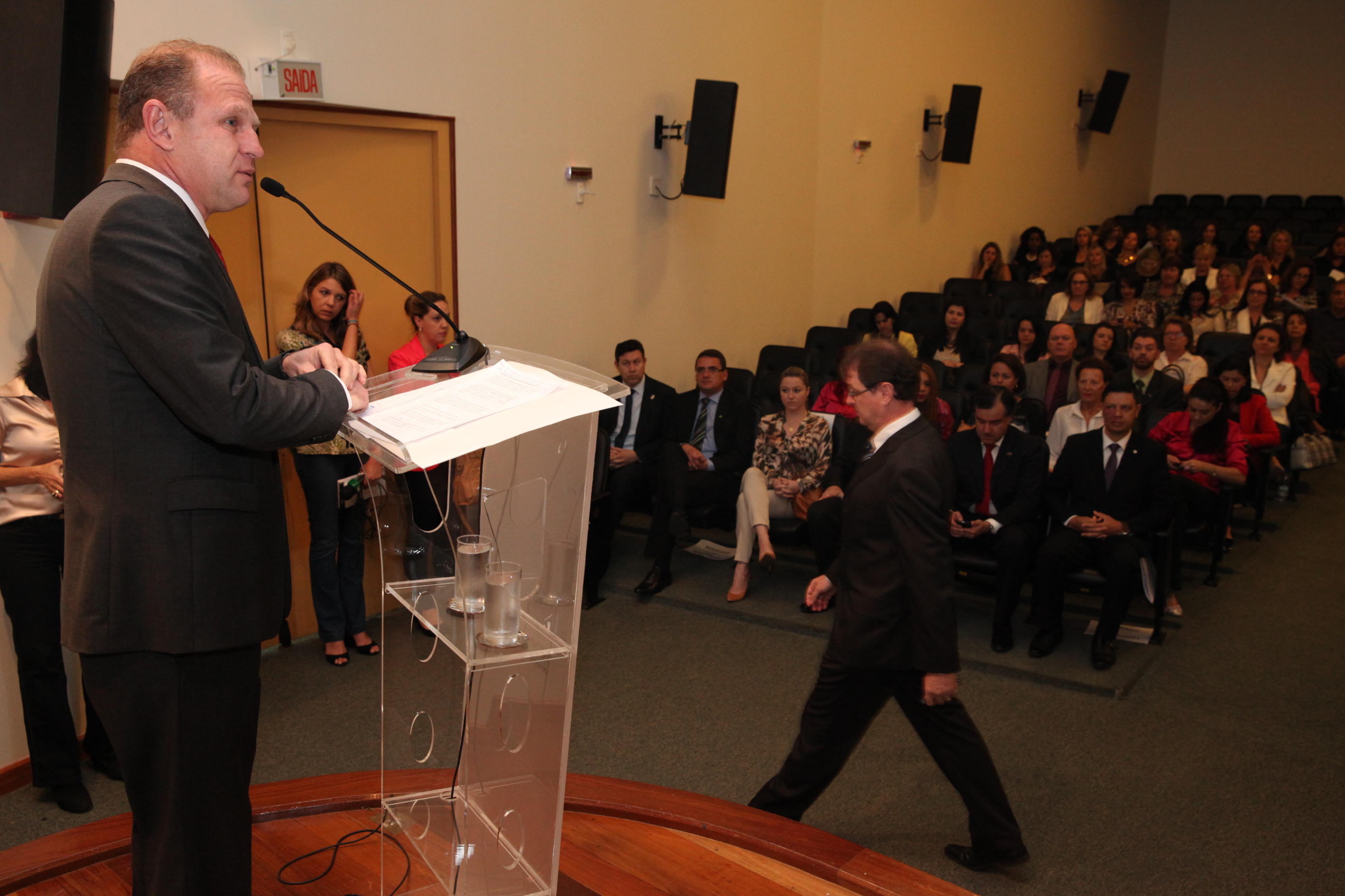 Deputado Gelson Merisio - presidente da Alesc. Dia Estadual da Mulher Empresária. Foto: Fábio Queiroz / Agência AL