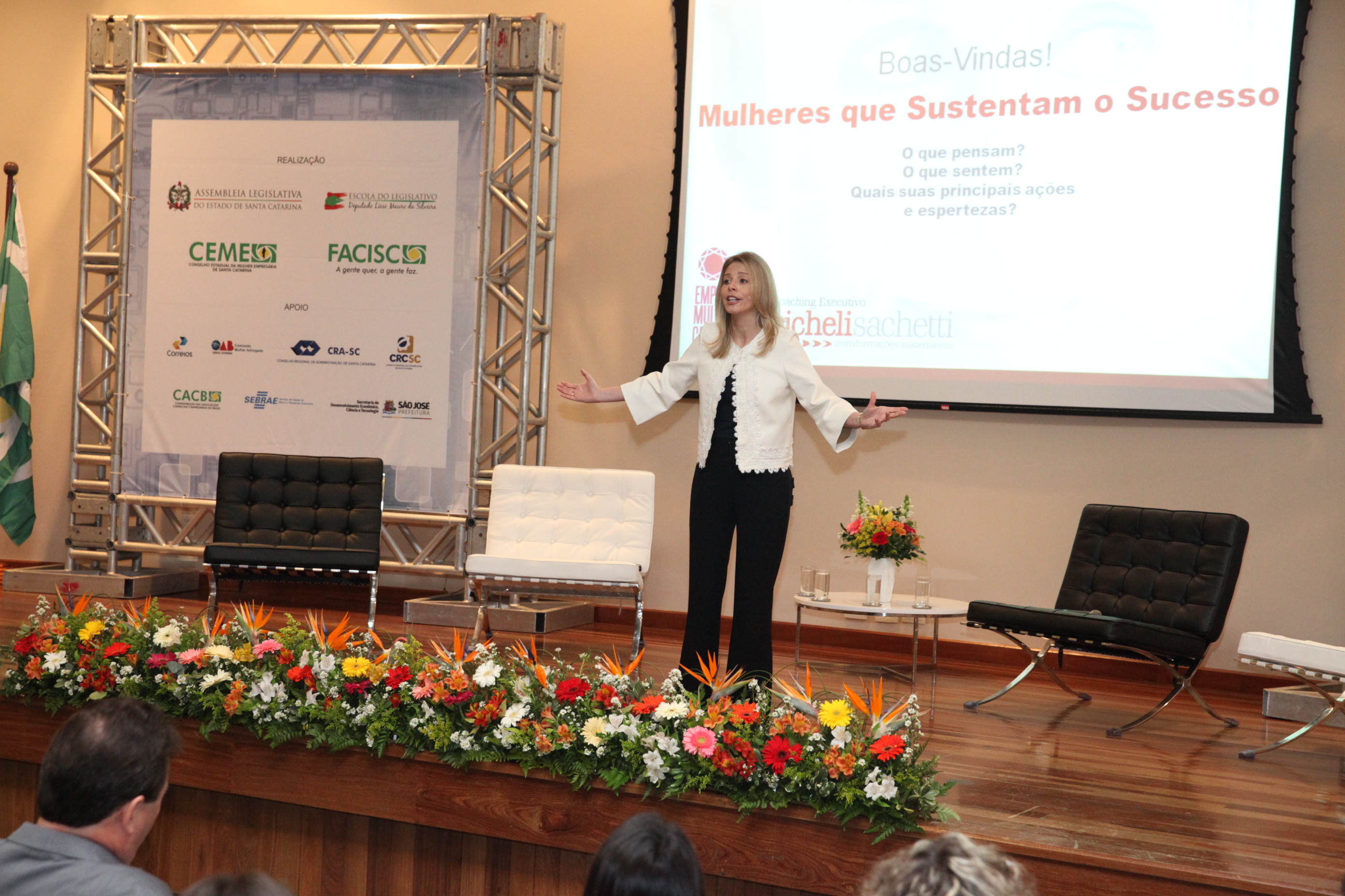 Richeli Sachetti. Dia Estadual da Mulher Empresária. Foto: Fábio Queiroz / Agência AL