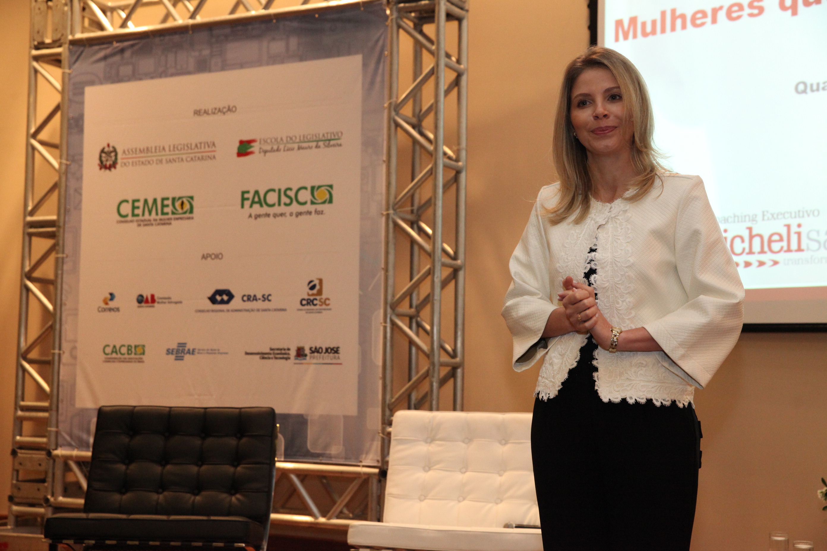 Richeli Sachetti. Dia Estadual da Mulher Empresária. Foto: Fábio Queiroz / Agência AL