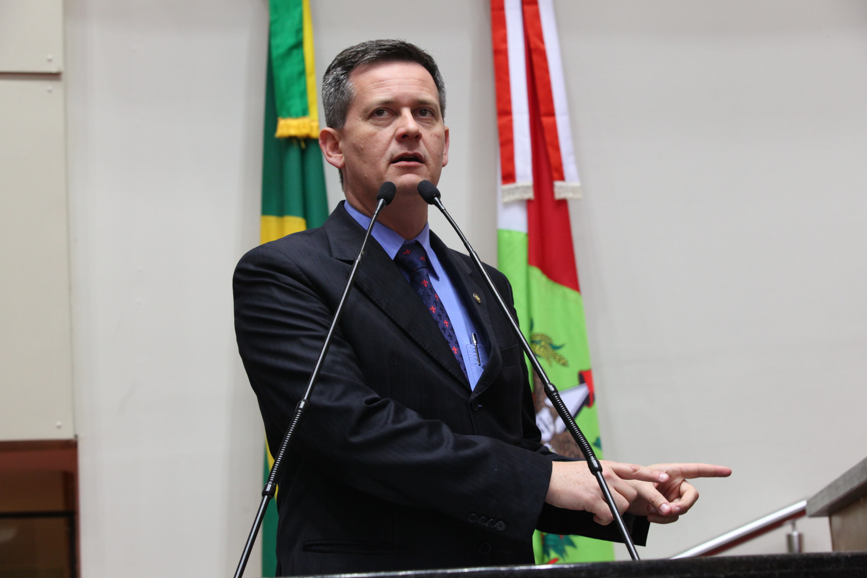 Sessão Ordinária - Plenário Osni Regis. Deputado Jean Kuhlmann (PSD) - Foto: Eduardo Guedes de Oliveira/Agência AL