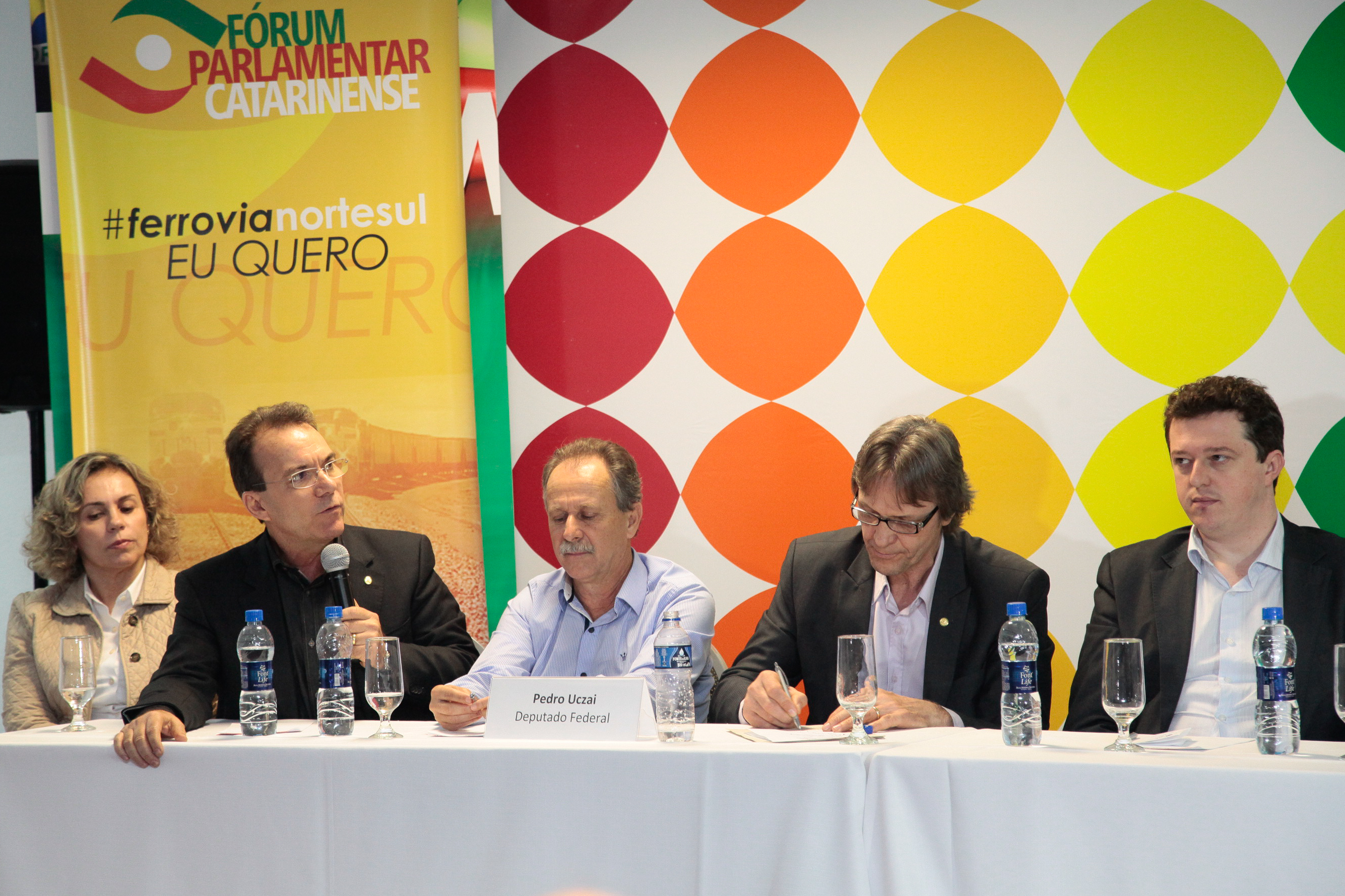 Reunião do Fórum Parlamentar Catarinense sobre a Construção da Ferrovia Norte Sul. Foto: Miriam Zomer/Agência AL