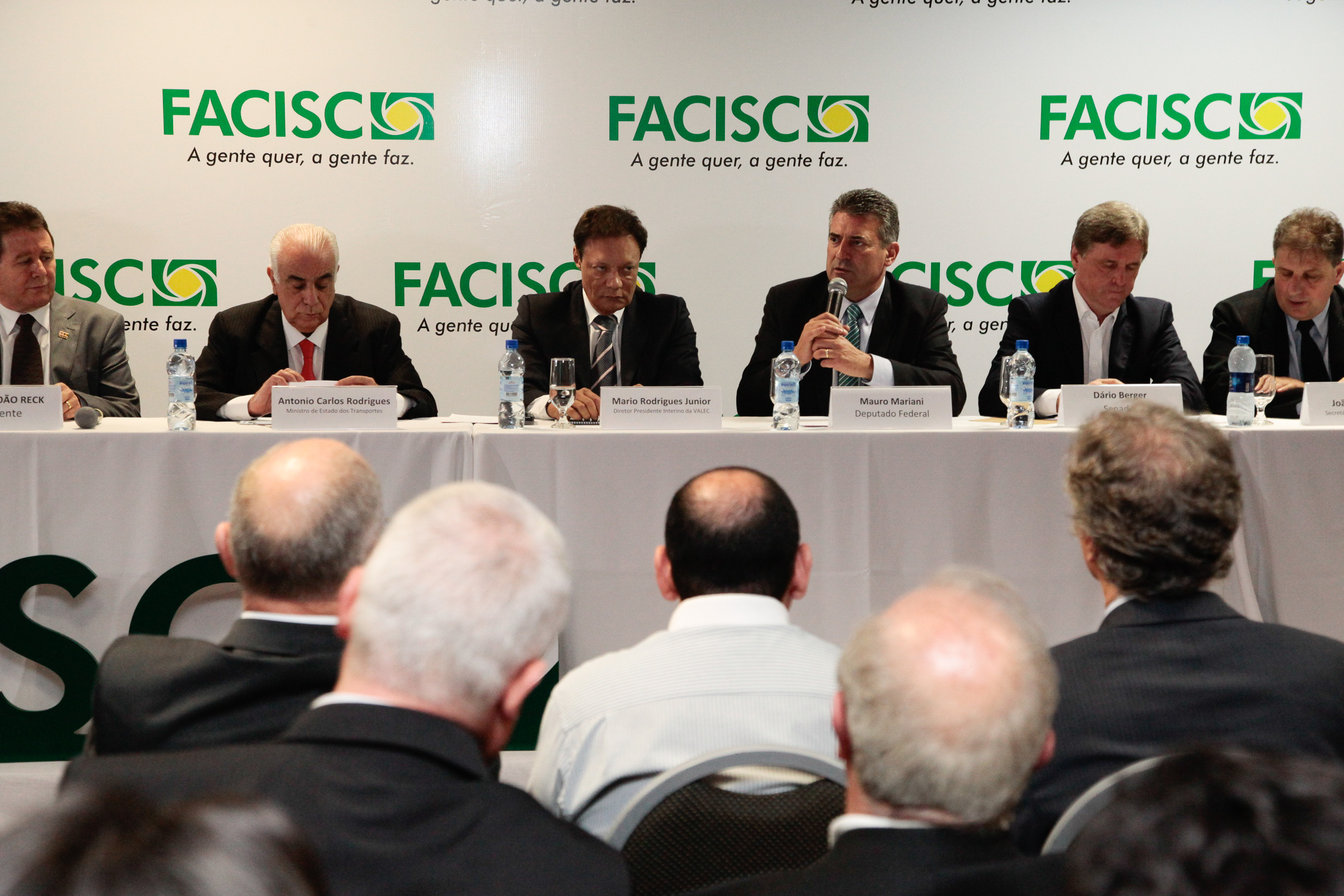 Reunião do Fórum Parlamentar Catarinense sobre a Construção da Ferrovia Norte Sul. Foto: Miriam Zomer/Agência AL