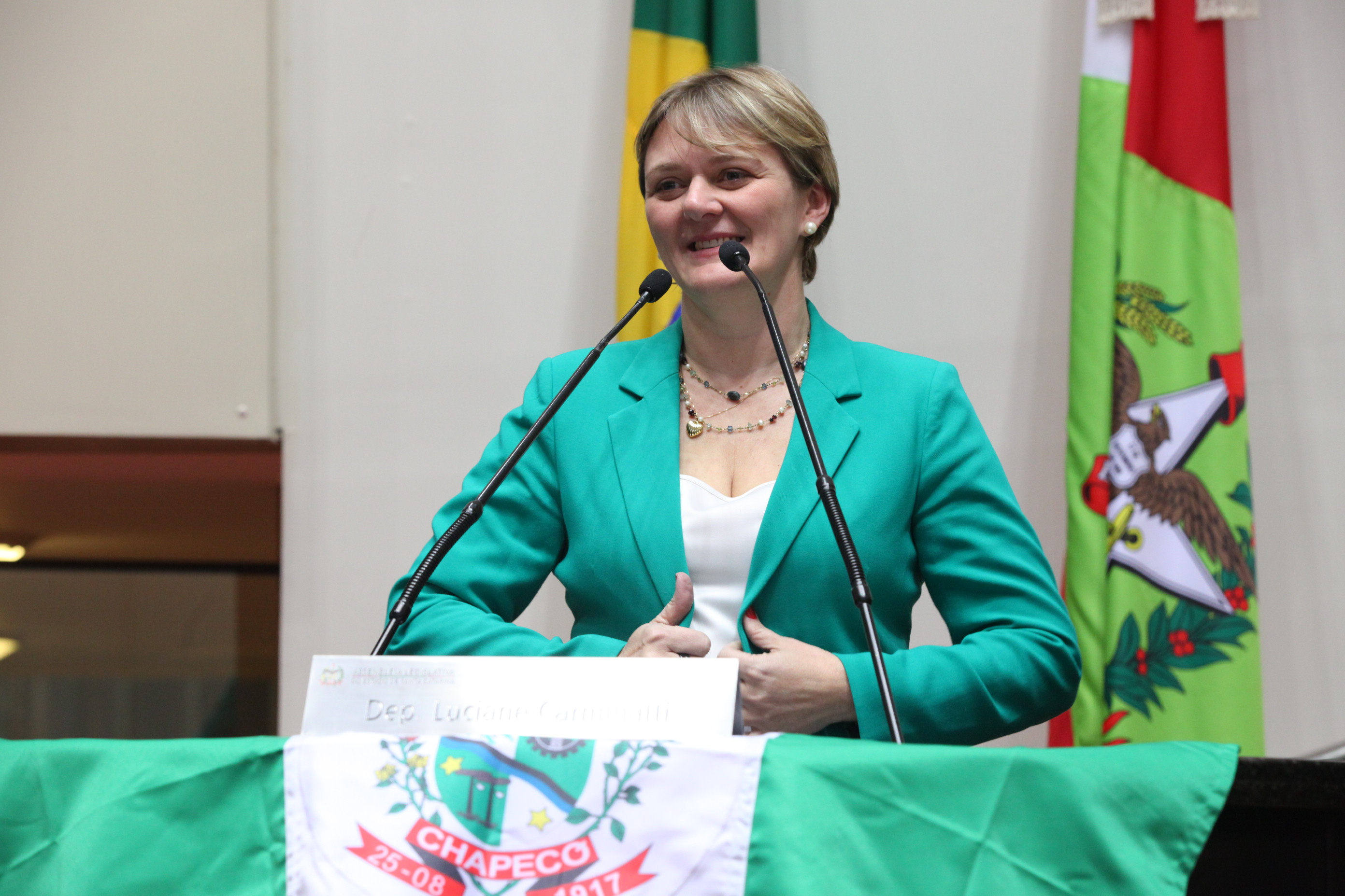 Sessão Ordinária. Deputada Luciane Carminatti (PT) - Foto: Eduardo Guedes de Oliveira/Agência AL