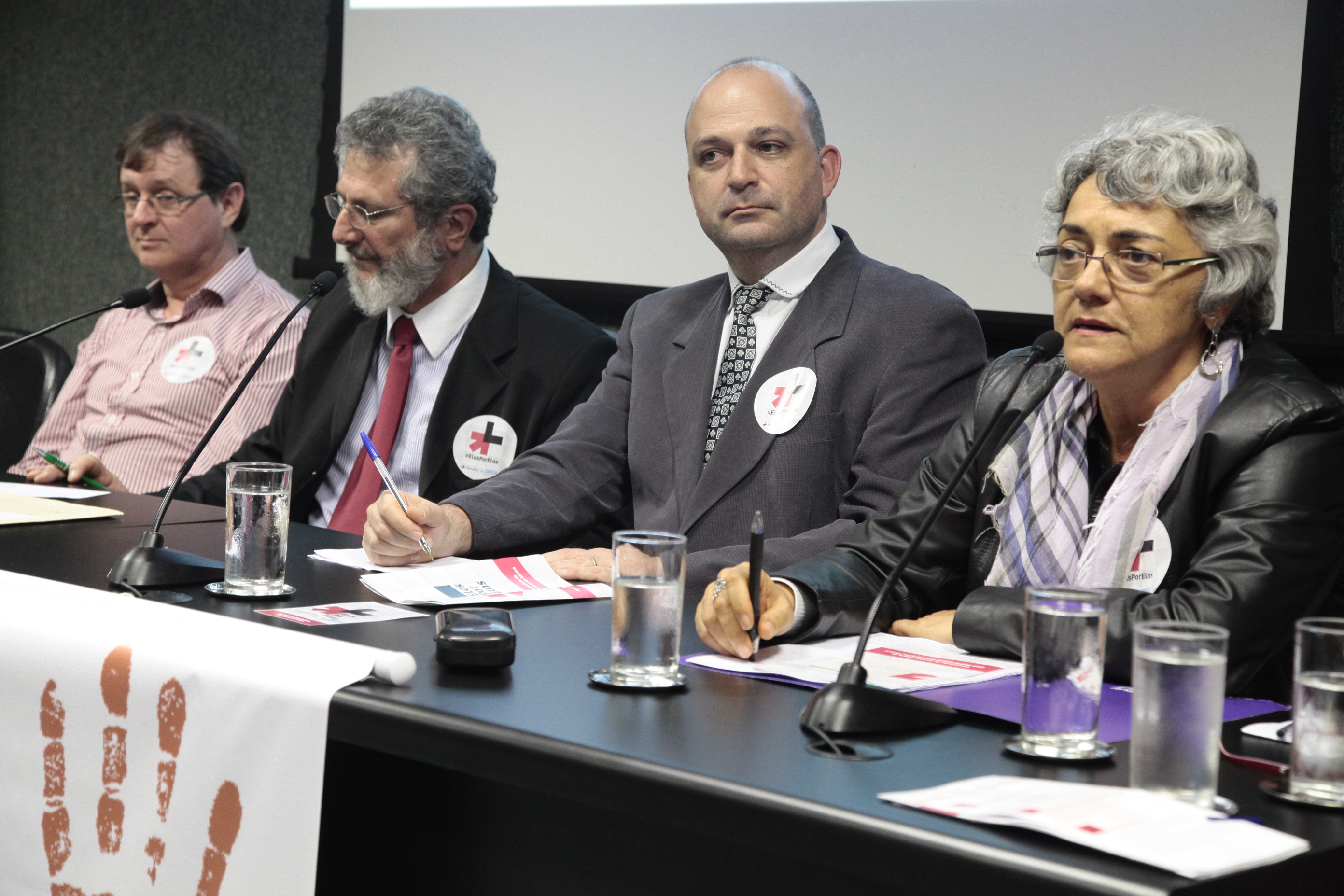 Instalação da Frente Parlamentar dos Homens pelo Fim da Violência Contra as Mulheres e o Lançamento da Campanha Eles por Elas, da ONU. Foto: Miriam Zomer/Agência AL