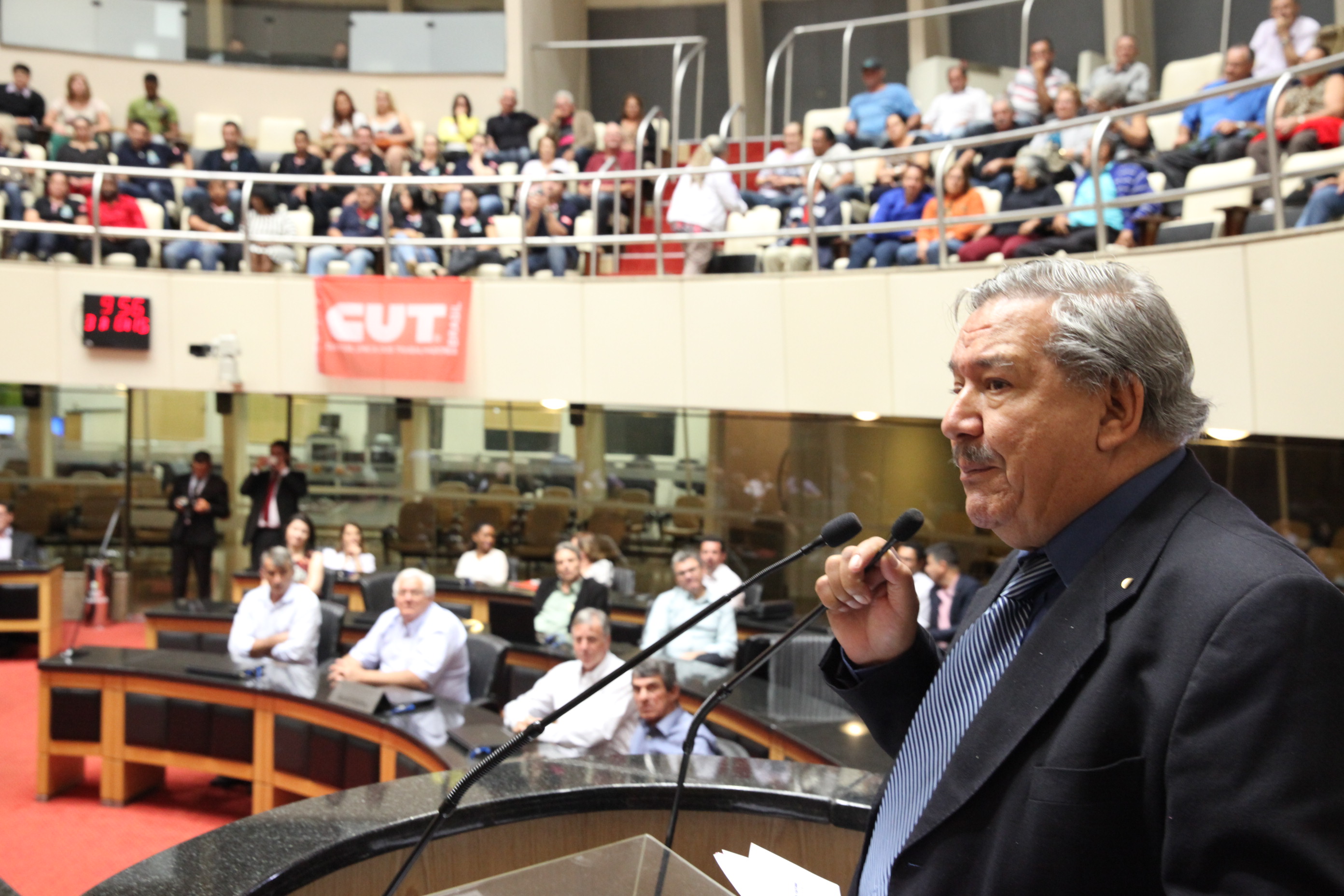 Sessão Especial em homenagem ao Sindicato dos Trabalhadores da Indústria da Alimentação de Criciúma. Foto: Fábio Queiroz / Agência AL
