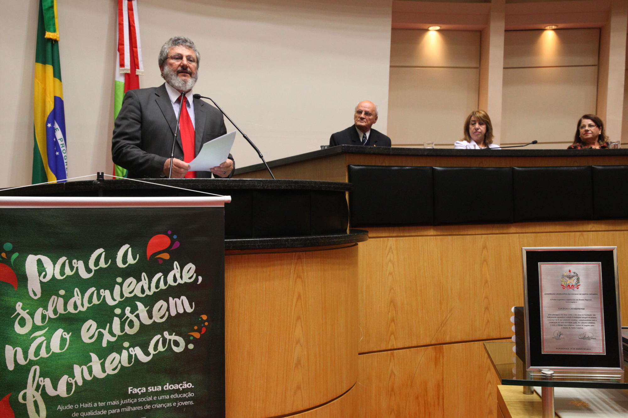 Parlamento celebra memória do padre João Alfredo Rohr