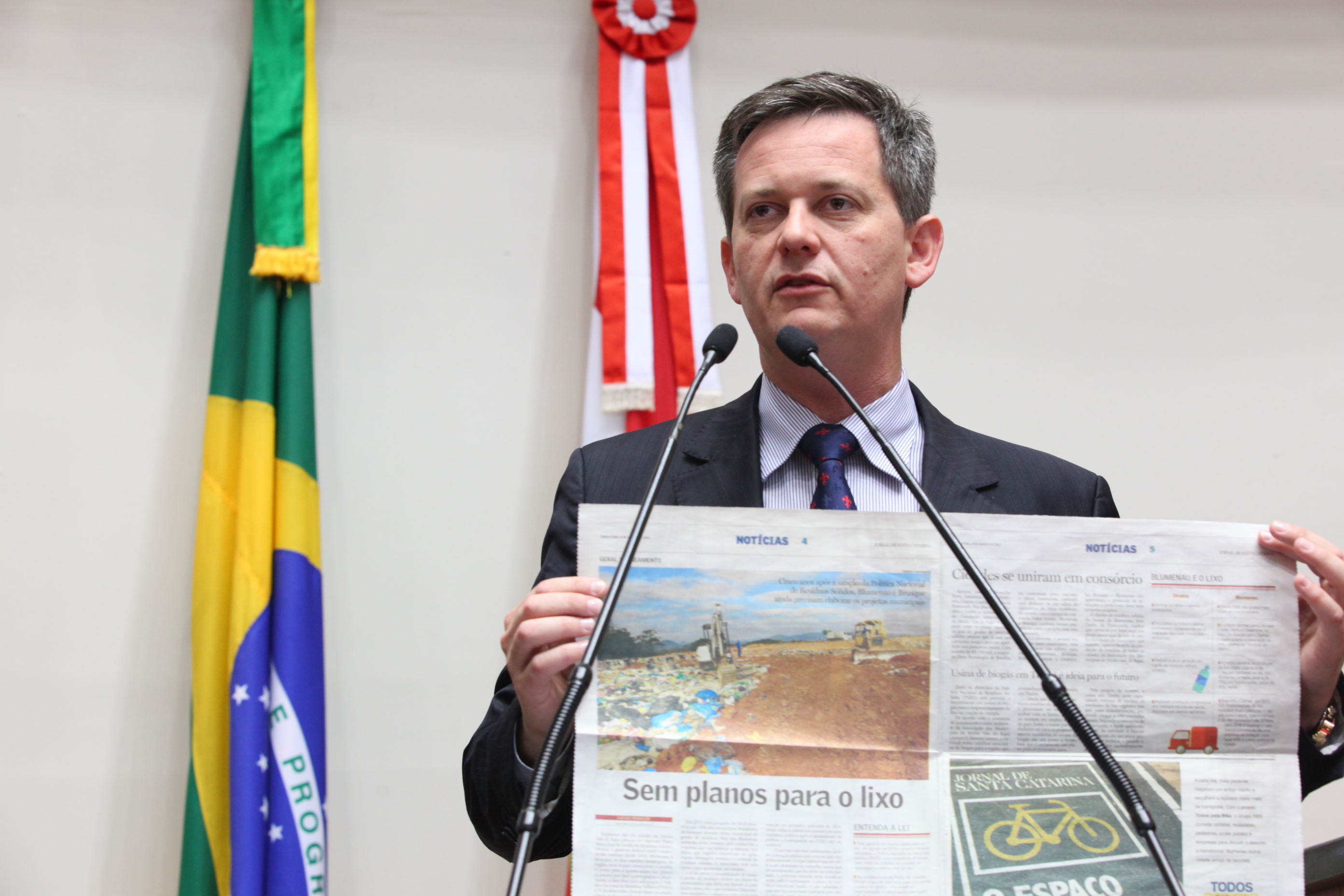 Sessão Ordinária da Assembleia Legislativa do Estado de Santa Catarina. Deputado Jean Kuhlmann (PSD) - Fotos: Eduardo Guedes de Oliveira/Agência AL