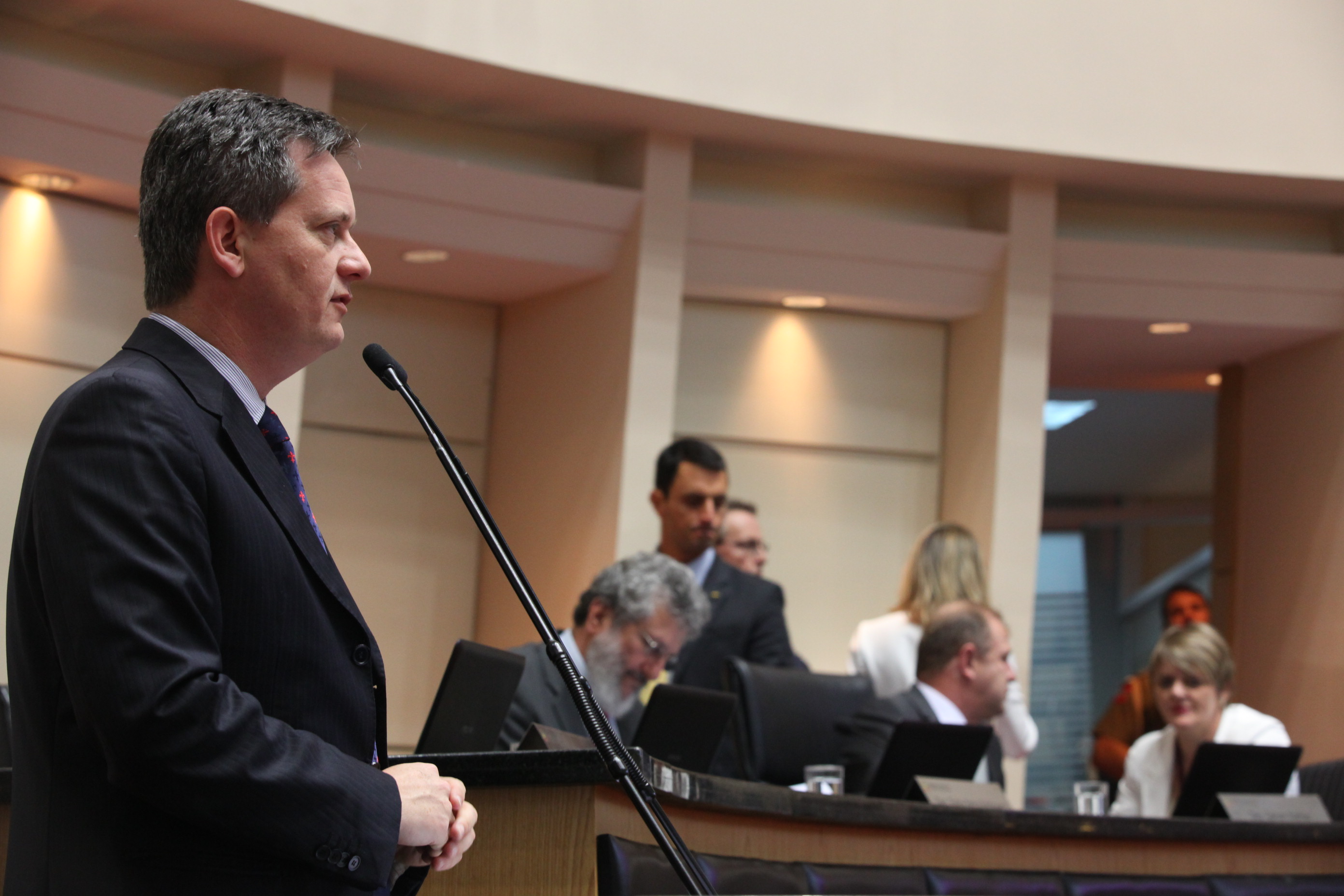 Sessão Ordinária da Assembleia Legislativa do Estado de Santa Catarina. Deputado Jean Kuhlmann (PSD) - Fotos: Eduardo Guedes de Oliveira/Agência AL