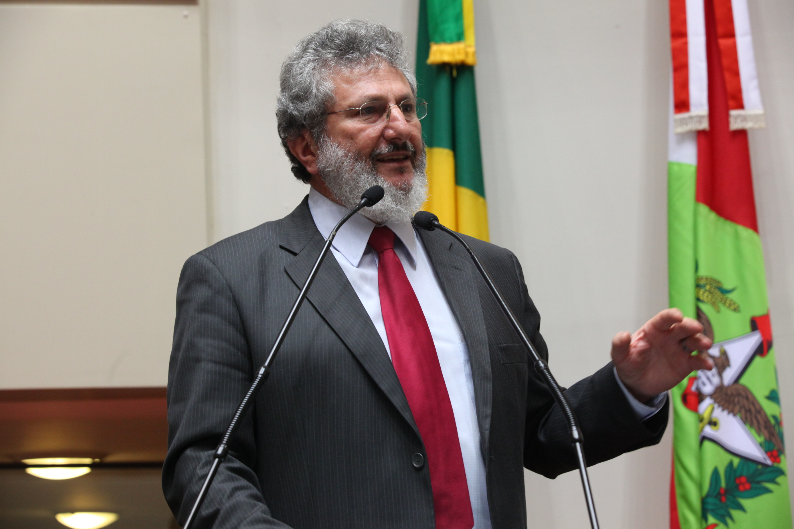 Sessão Ordinária da Assembleia Legislativa do Estado de Santa Catarina. Deputado Padre Pedro Baldissera (PT)  - Fotos: Eduardo Guedes de Oliveira/Agência AL