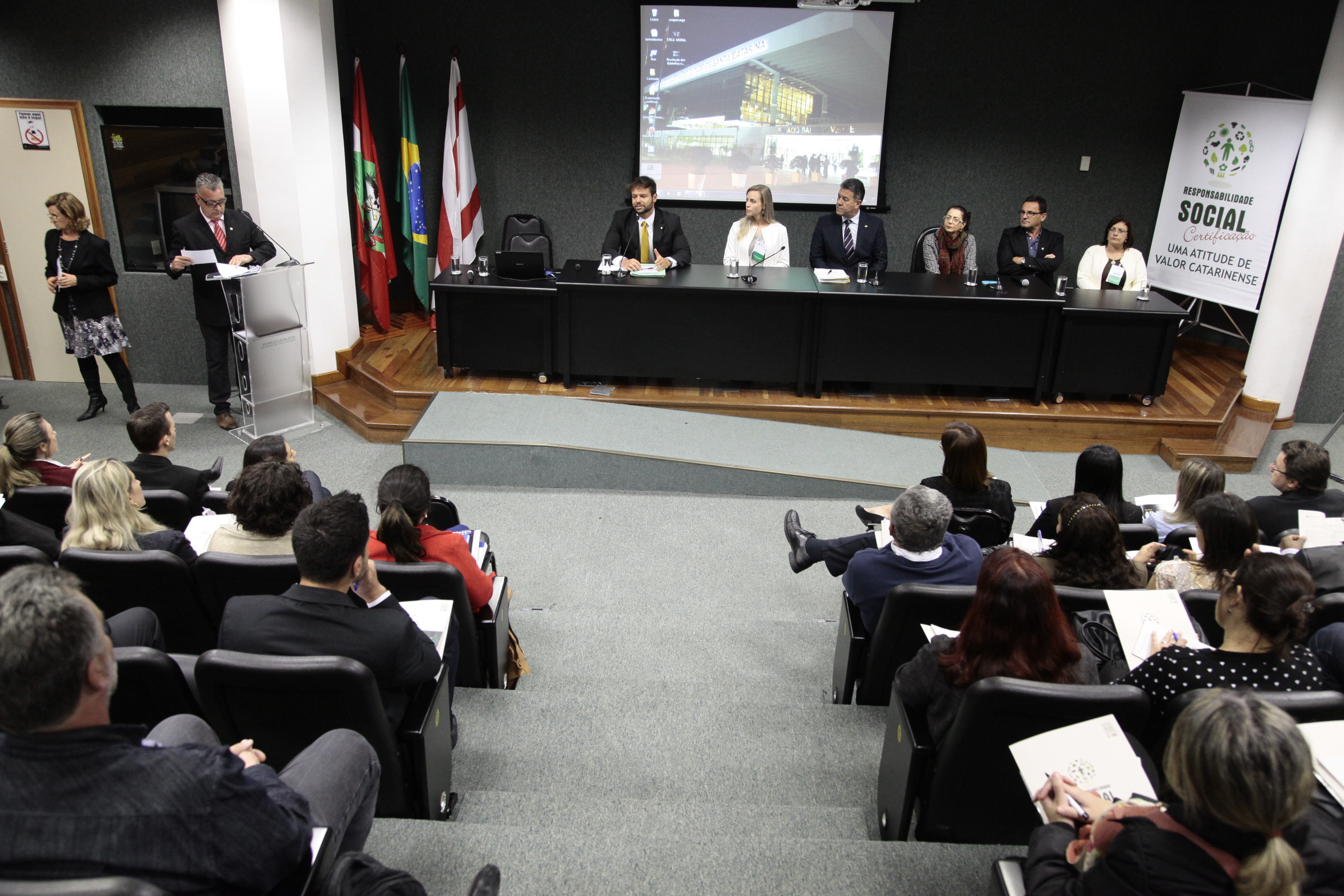 II Seminário de Certificação de Responsabilidade Social - Uma Atitude de Valor Catarinense. Foto: Miriam Zomer/Agência AL