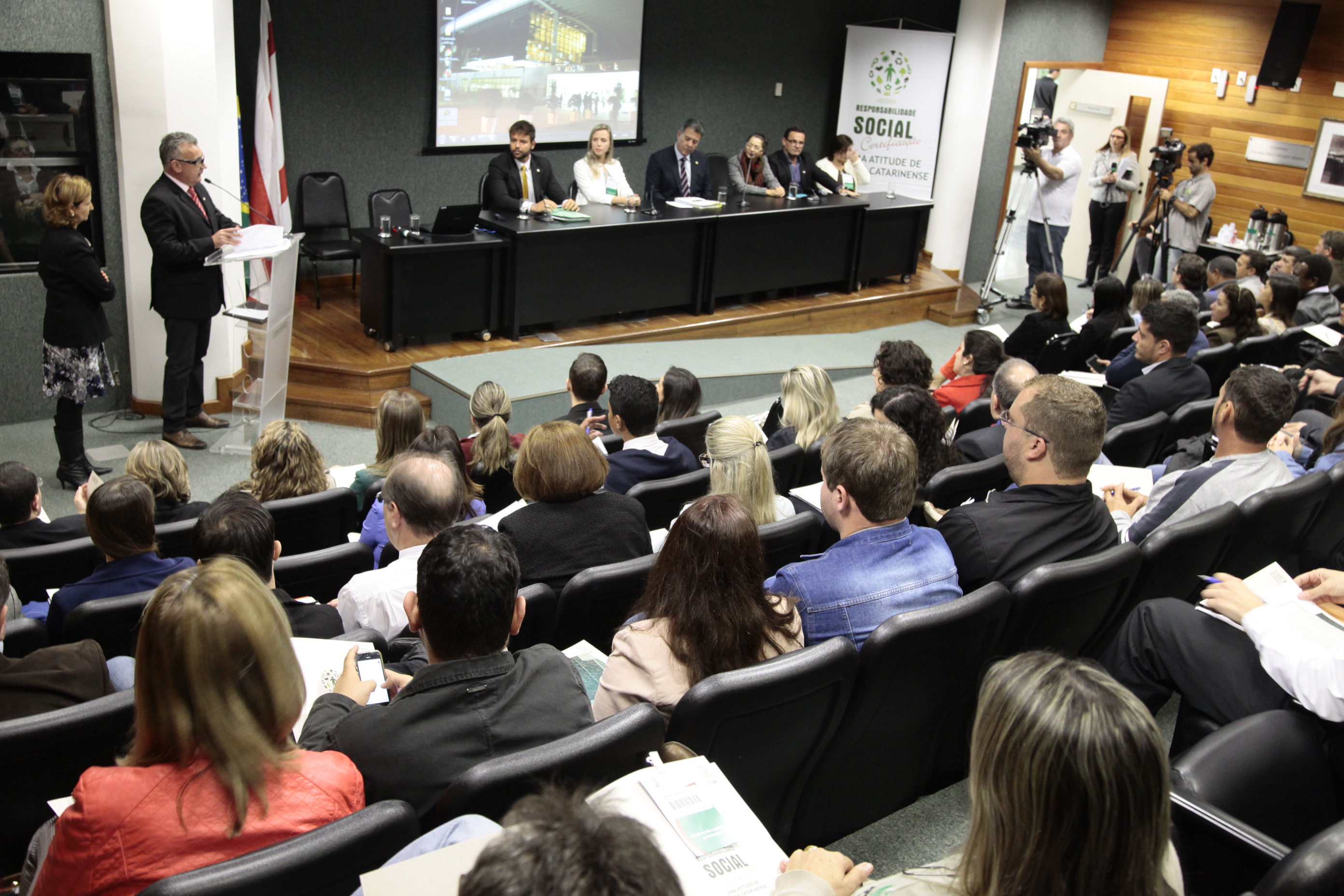 II Seminário de Certificação de Responsabilidade Social - Uma Atitude de Valor Catarinense. Foto: Miriam Zomer/Agência AL