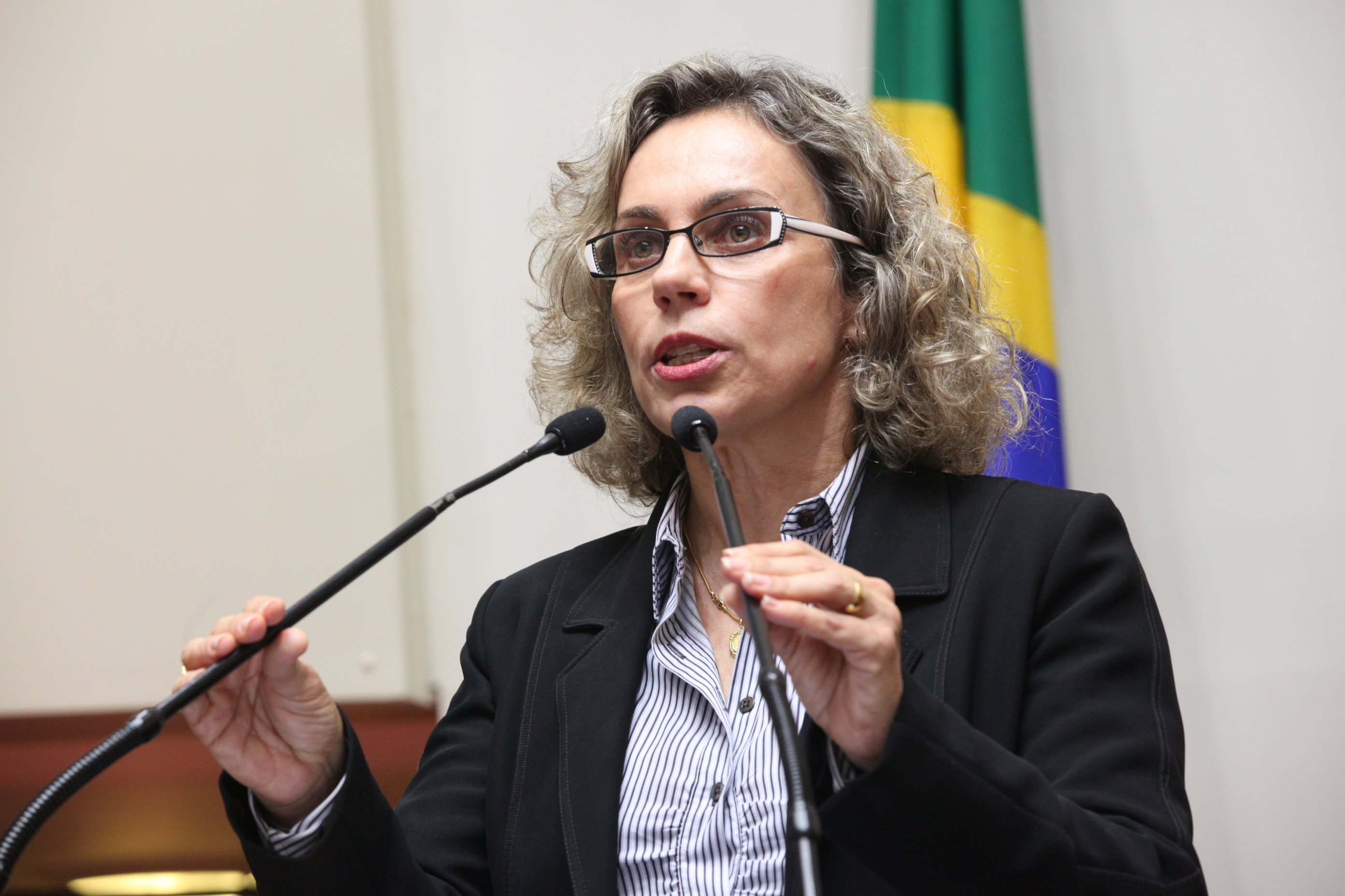 Sessão Ordinária da Assembleia Legislativa do Estado de Santa Catarina. Deputada Ana Paula Lima (PT)  - Foto: Eduardo Guedes de Oliveira/Agência AL