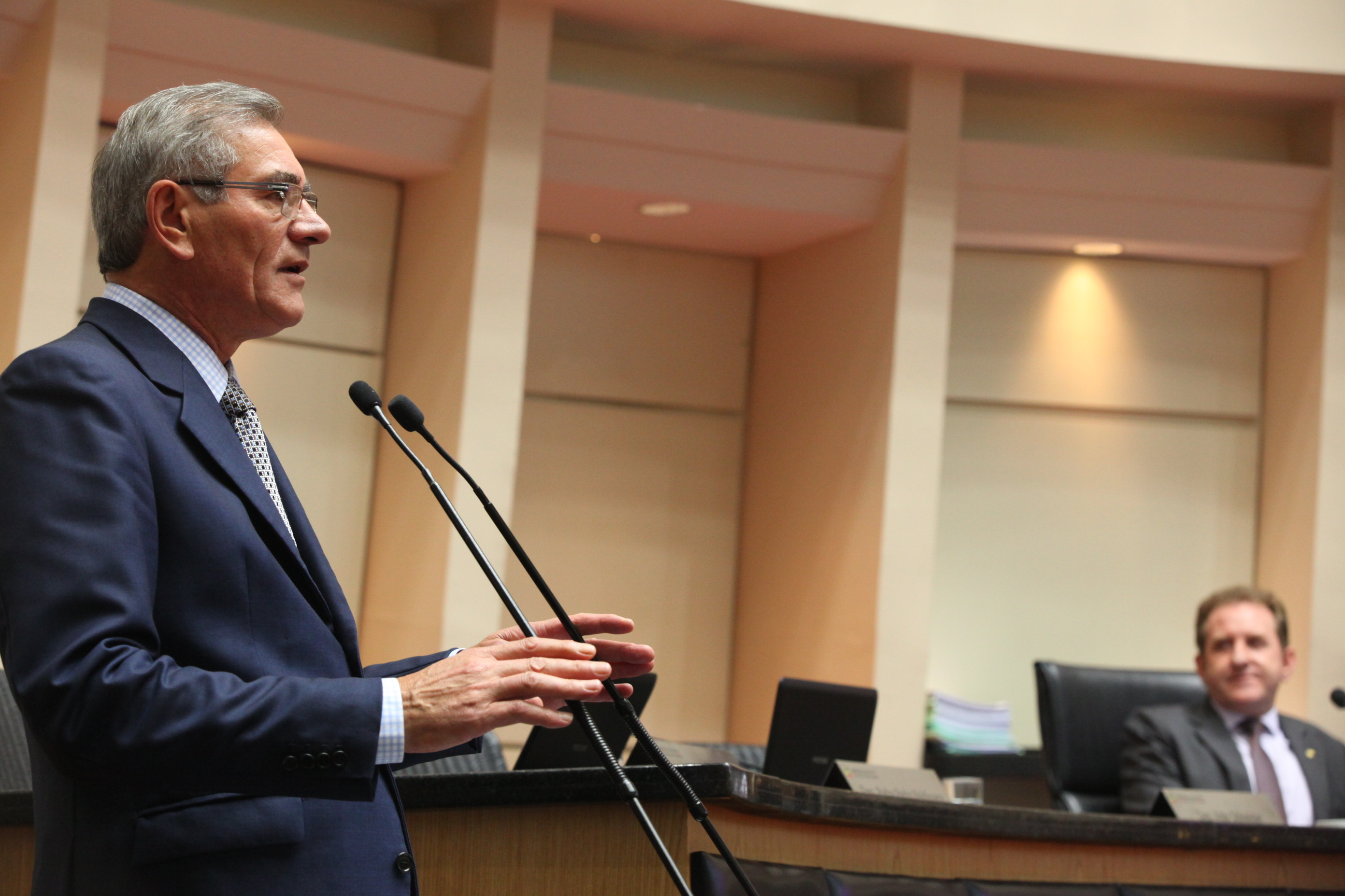 Sessão Ordinária da Assembleia Legislativa do Estado de Santa Catarina. Deputado Silvio Dreveck (PP) - Foto: Eduardo Guedes de Oliveira/Agência AL