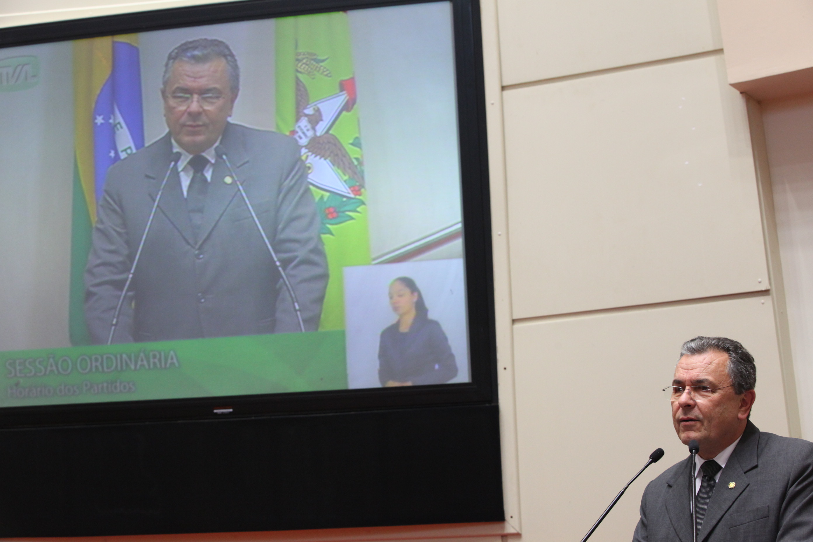 Sessão Ordinária da Assembleia Legislativa do Estado de Santa Catarina. Deputado Dalmo Claro (PMDB) -  Foto: Eduardo Guedes de Oliveira/Agência AL