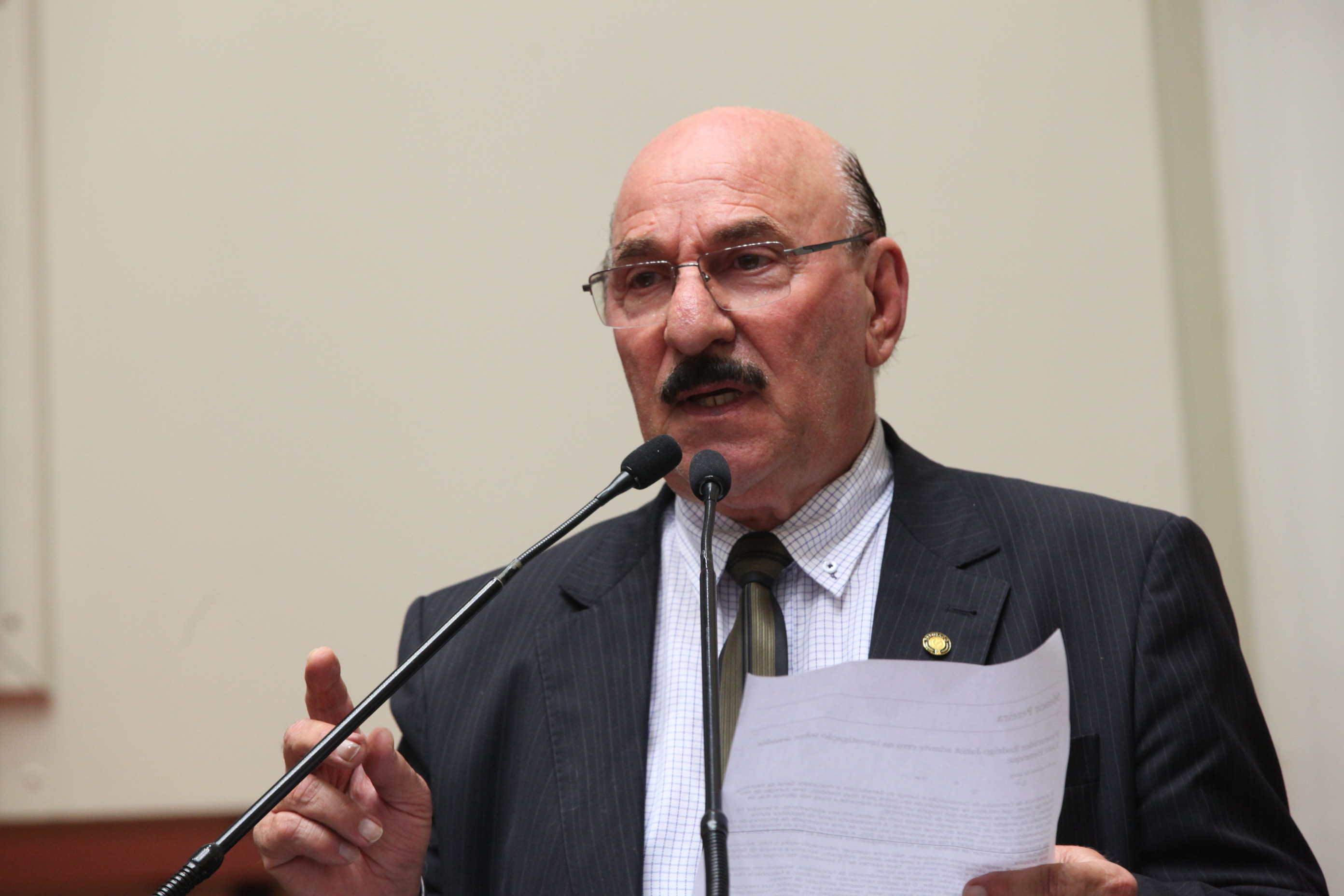 Sessão Ordinária da Assembleia Legislativa do Estado de Santa Catarina. Deputado Manoel Mota (PMDB)  - Foto: Eduardo Guedes de Oliveira/Agência AL