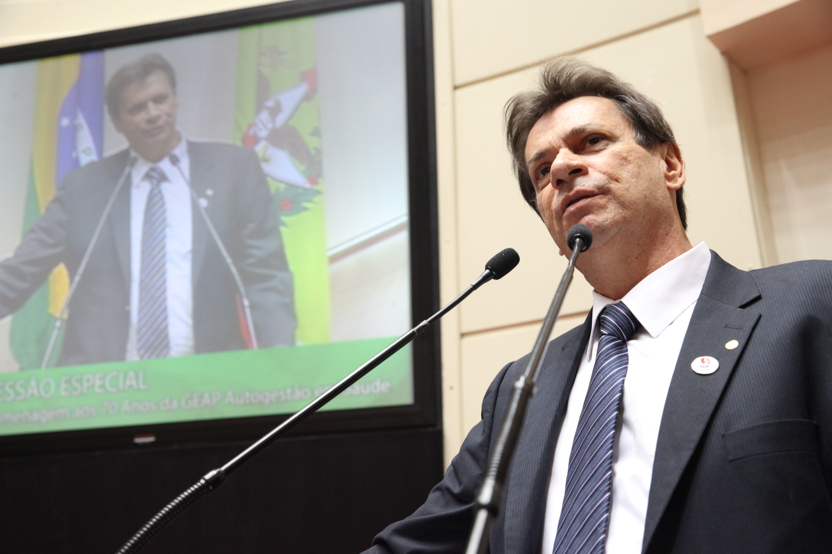 Antonio Gomes de Farias. Sessão Especial em homenagem aos 70 anos da GEAP. Foto: Fábio Queiroz / Agência AL