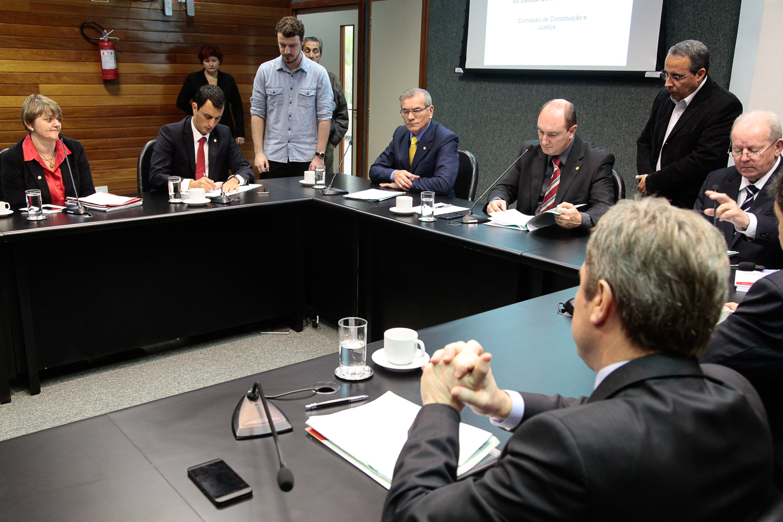 Reunião da Comissão de Constituição e Justiça. Foto: Miriam Zomer/Agência AL