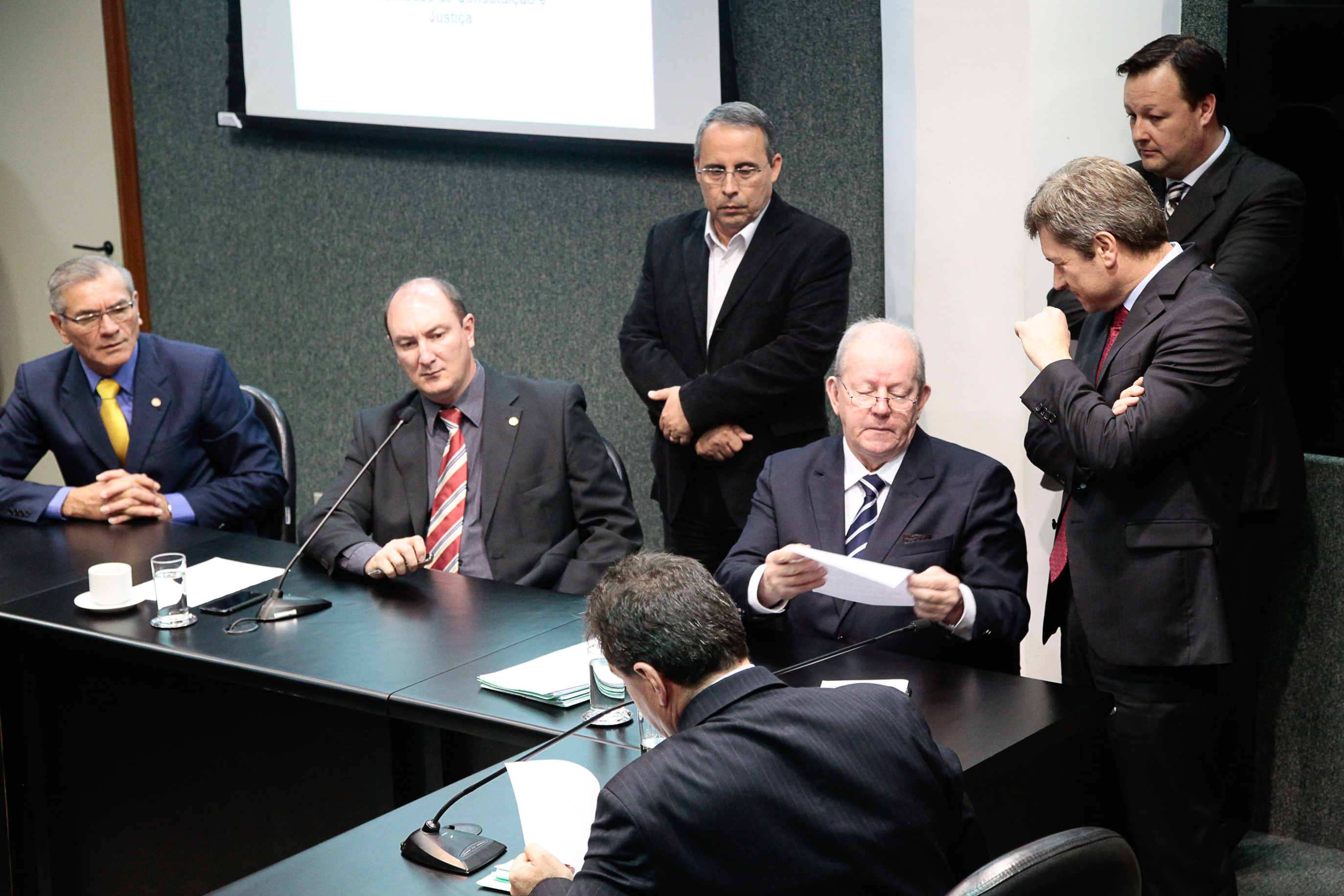Reunião da Comissão de Constituição e Justiça. Foto: Miriam Zomer/Agência AL
