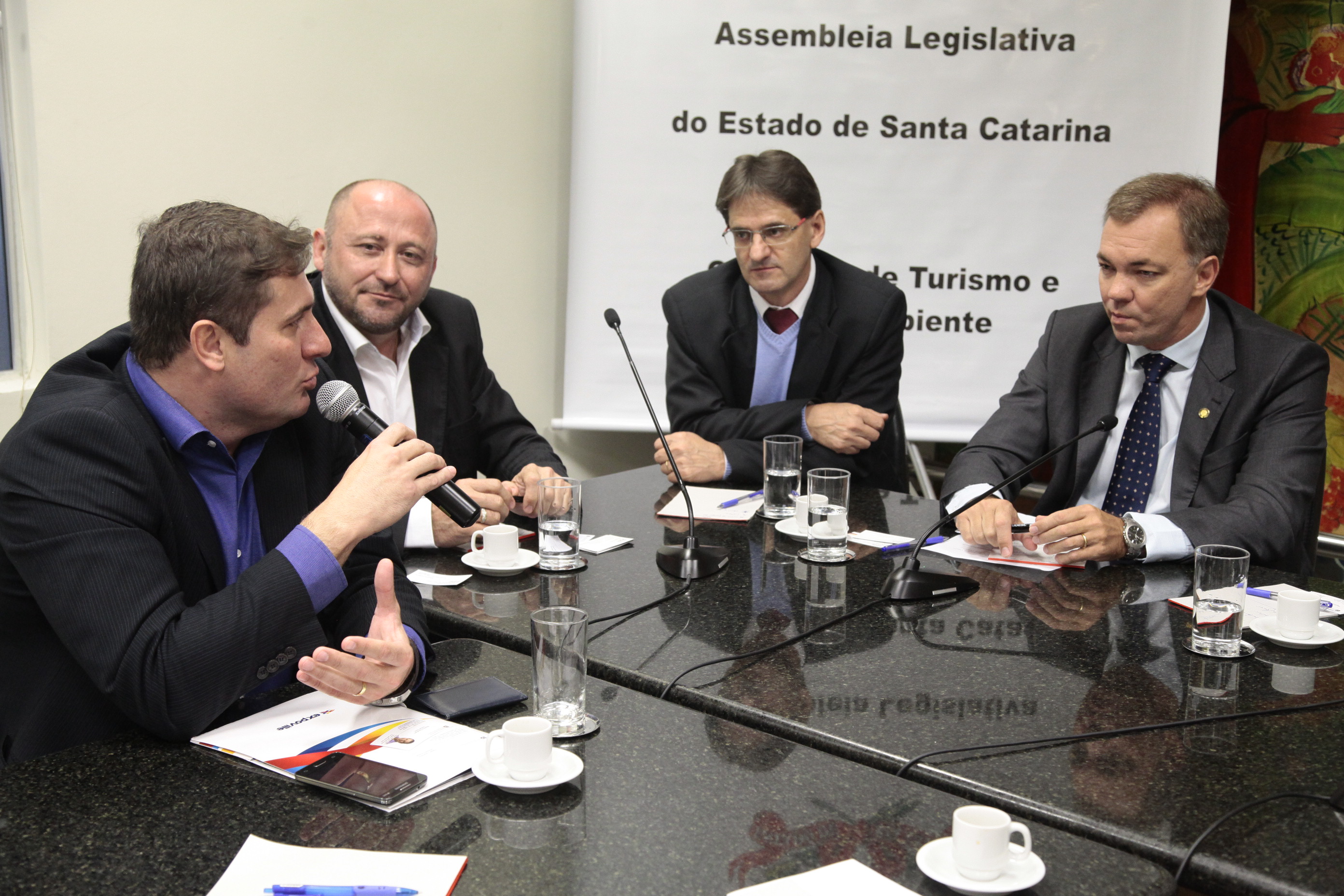 Comissão de Turismo. Reunião com representantes da Associação Catarinense do Centro de Convenções, Exposições e Pavilhões de Santa Catarina. Fotos: Miriam Zomer / Agência AL