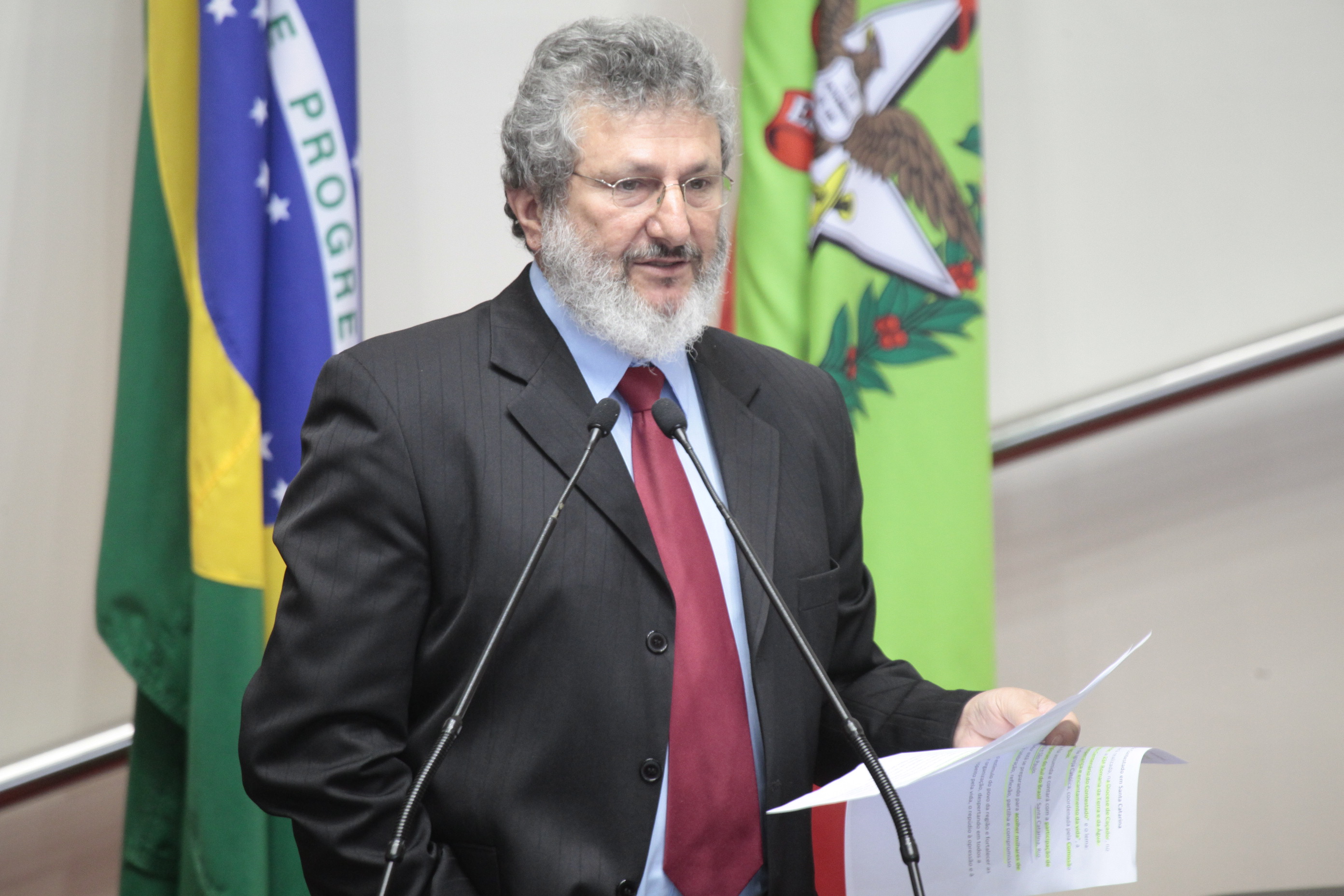 Sessão Ordinária da Assembleia Legislativa do Estado de Santa Catarina. Deputado: Padre Pedro Baldissera (PT). Fotos:Miriam Zomer/Agência AL