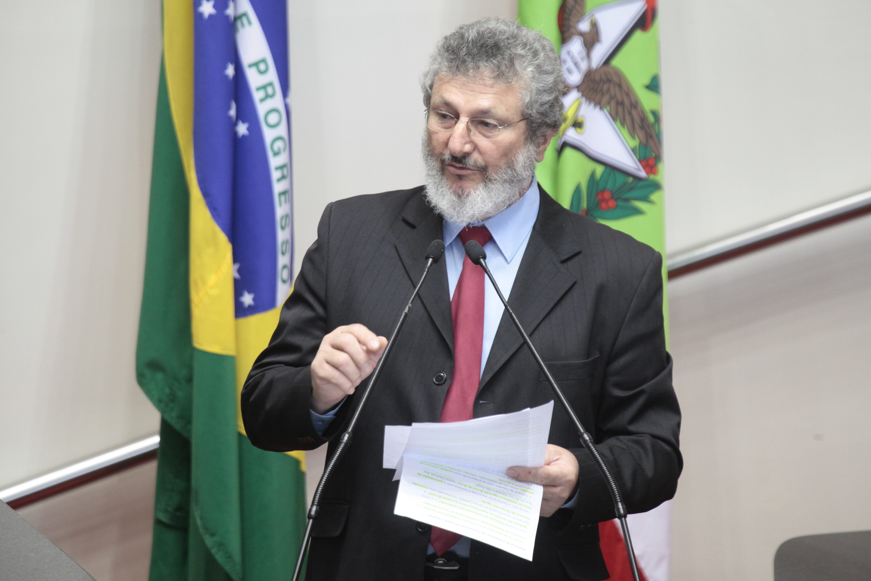 Sessão Ordinária da Assembleia Legislativa do Estado de Santa Catarina. Deputado: Padre Pedro Baldissera (PT). Fotos:Miriam Zomer/Agência AL