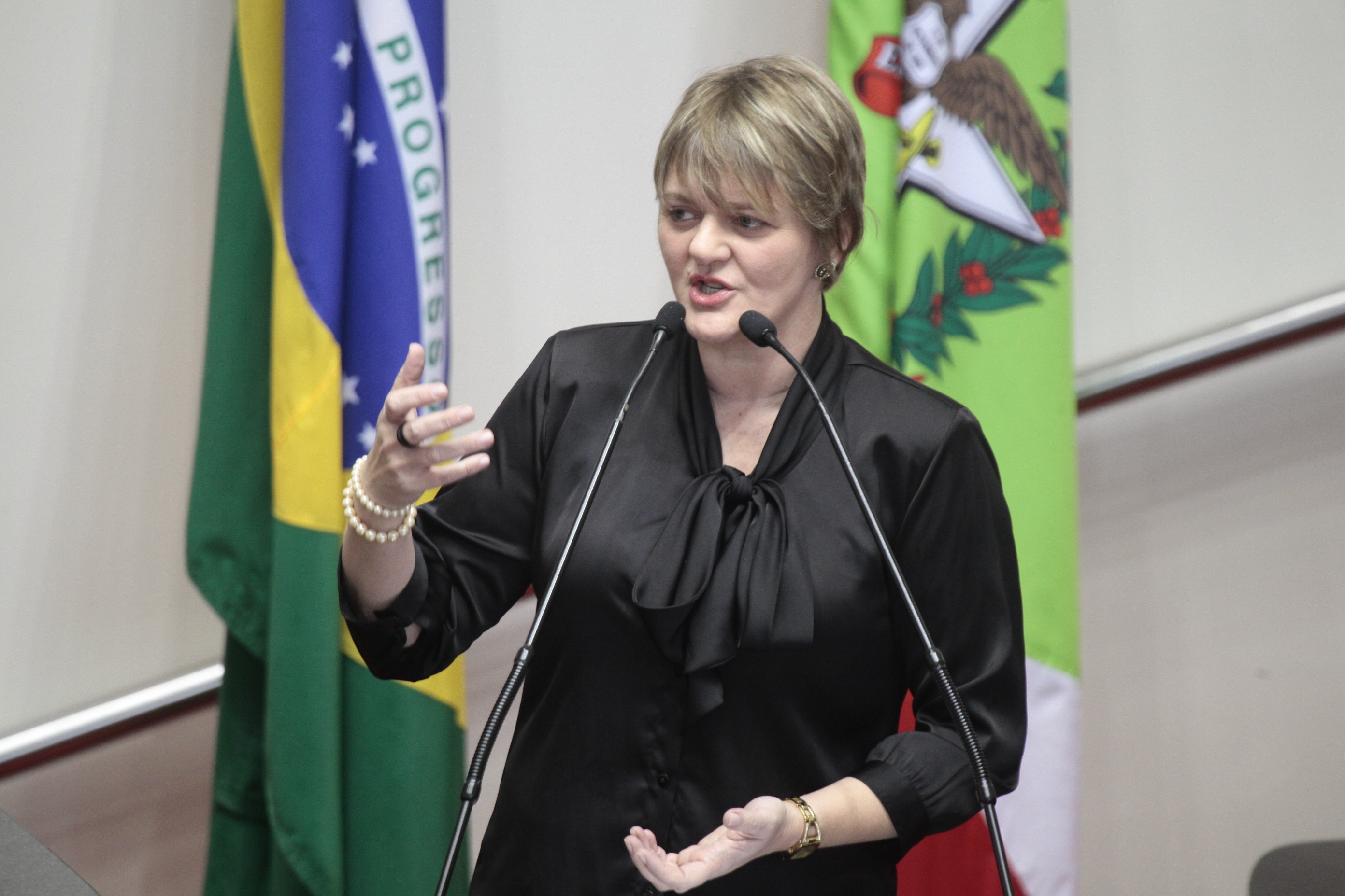 Sessão Ordinária da Assembleia Legislativa do Estado de Santa Catarina. Deputada: Luciane Carminatti (PT). Fotos:Miriam Zomer/Agência AL