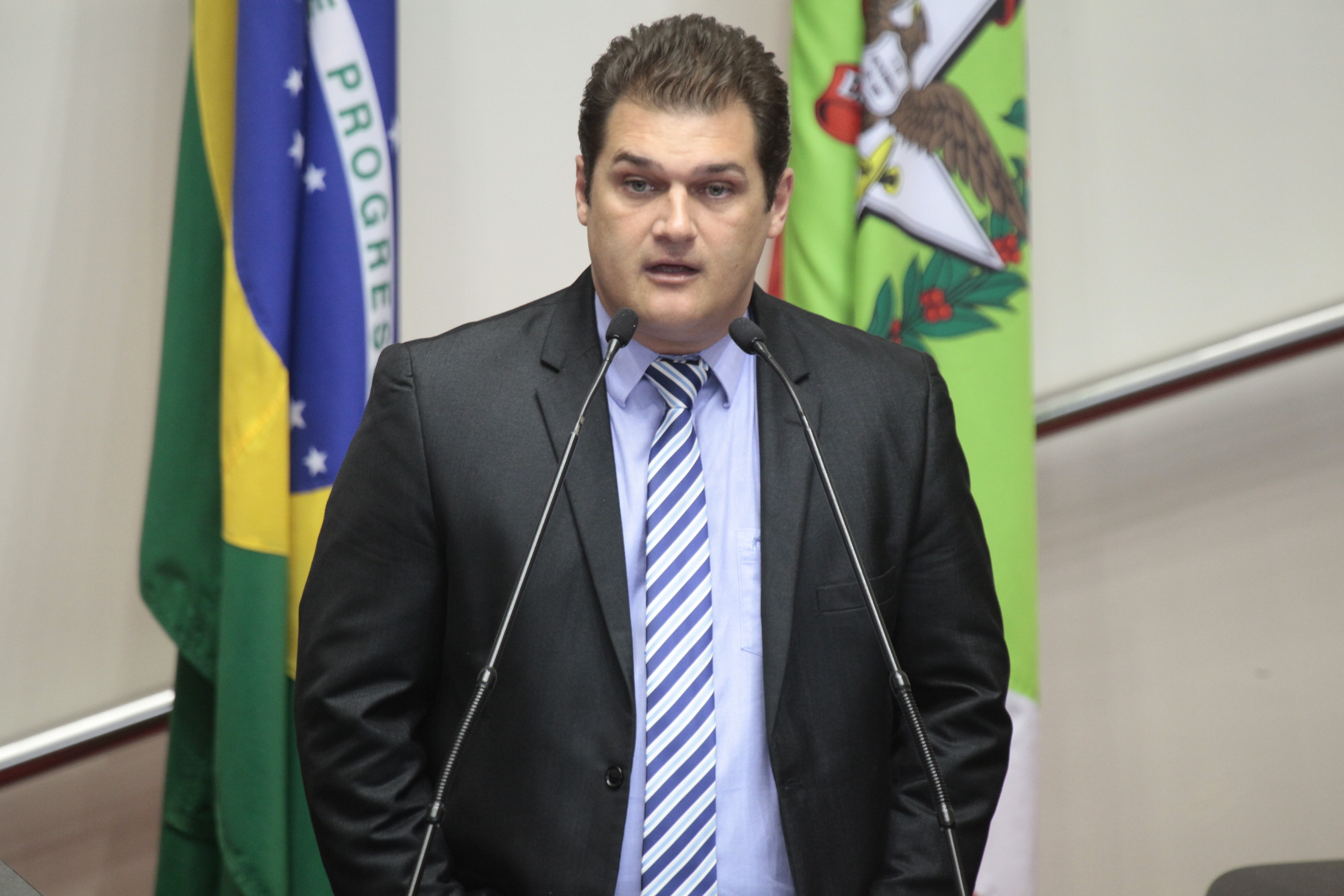 Sessão Ordinária da Assembleia Legislativa do Estado de Santa Catarina. Deputado: Cleiton Salvaro (PSB). Fotos:Miriam Zomer/Agência AL