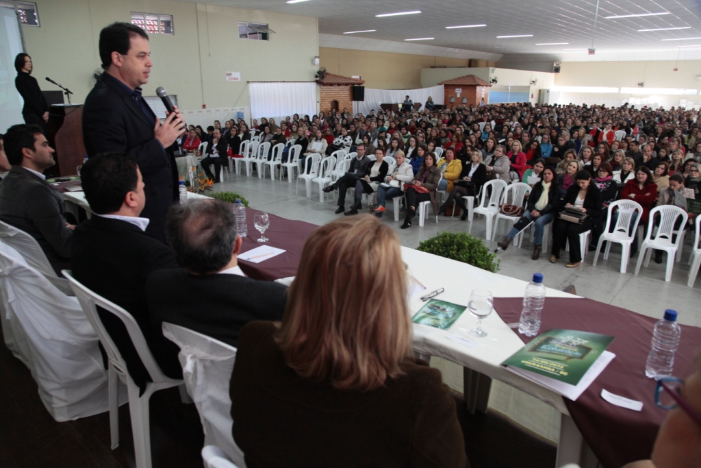 II Seminário Regional sobre Educação, realizado na cidade de Urussanga. Deputado Rodrigo Minotto (PDT) -  Foto: Miriam Zomer/Agência AL