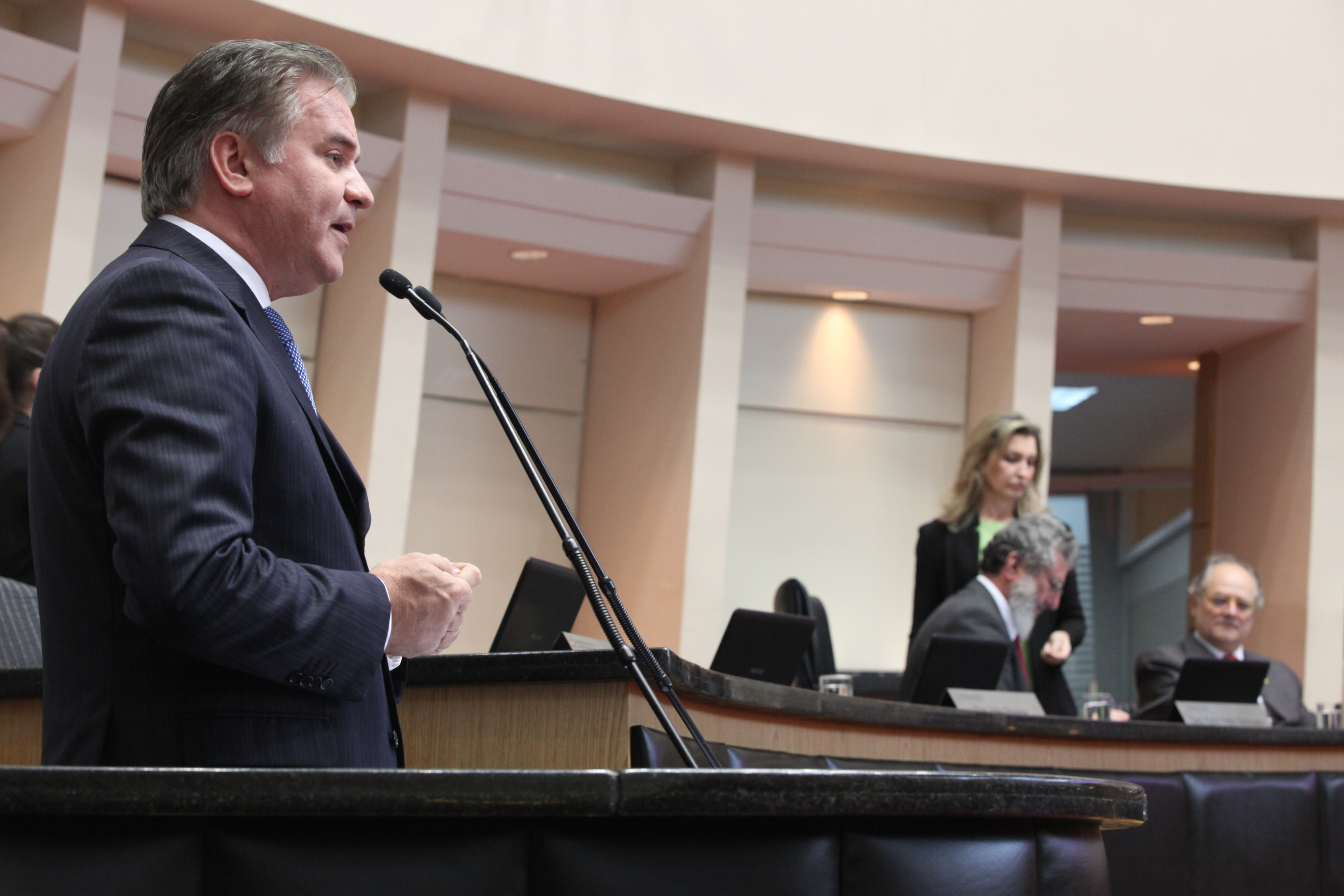 Sessão Ordinária - Plenário Osni Régis. Deputado César Valduga (PCdoB) - Foto: Eduardo Guedes de Oliveira / Agência AL