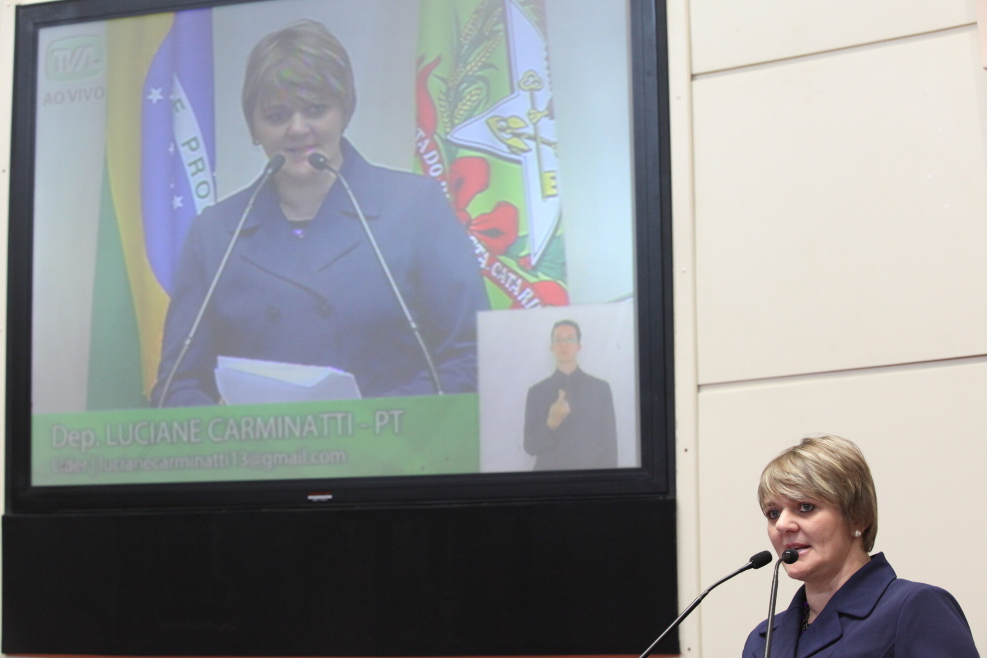 Deputada Luciane Carminatti