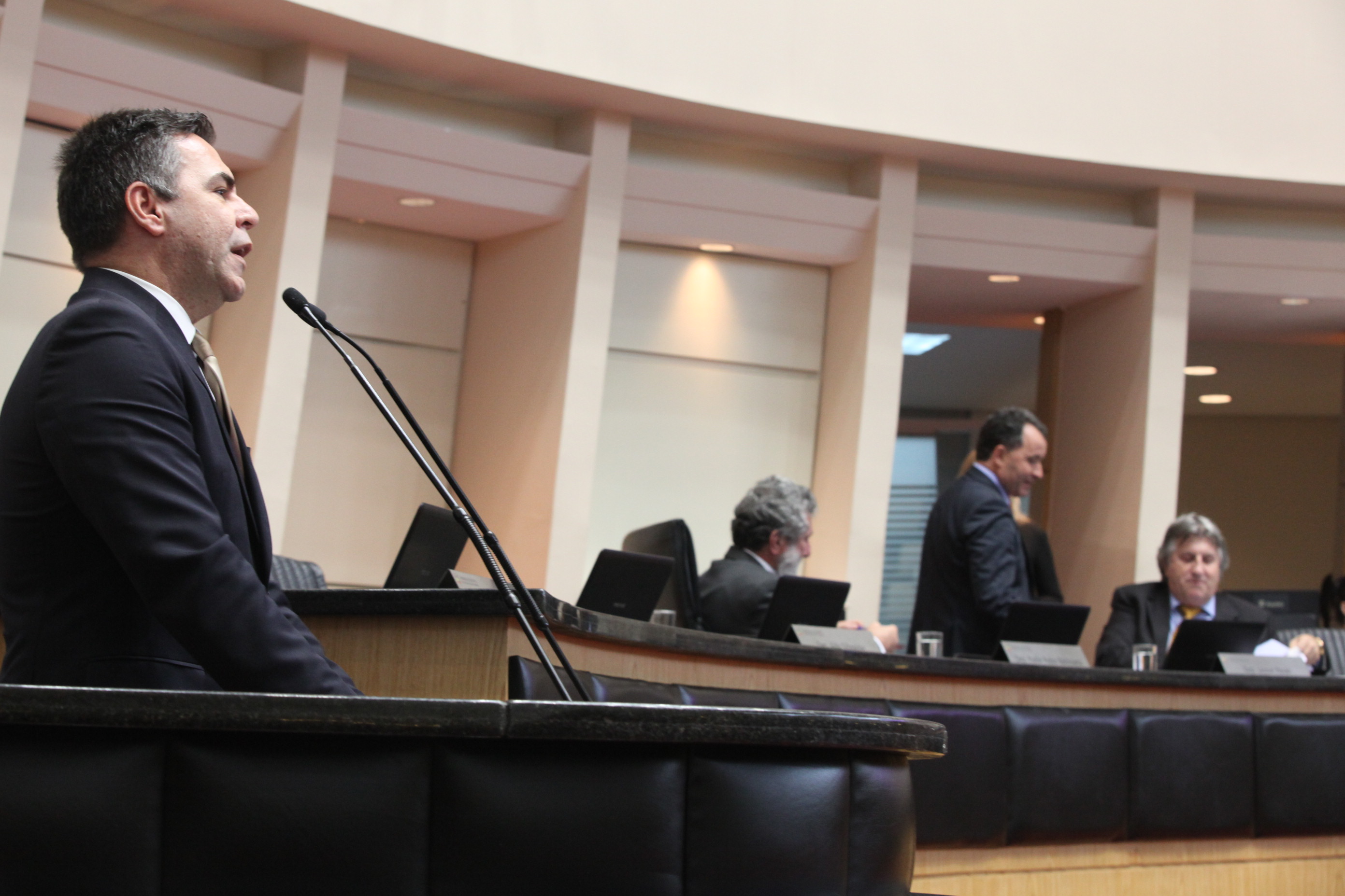 Sessão Ordinária - Plenário Osni Régis. Deputado Luiz Fernando Vampiro (PMDB) -  Foto: Eduardo Guedes de Oliveira / Agência AL