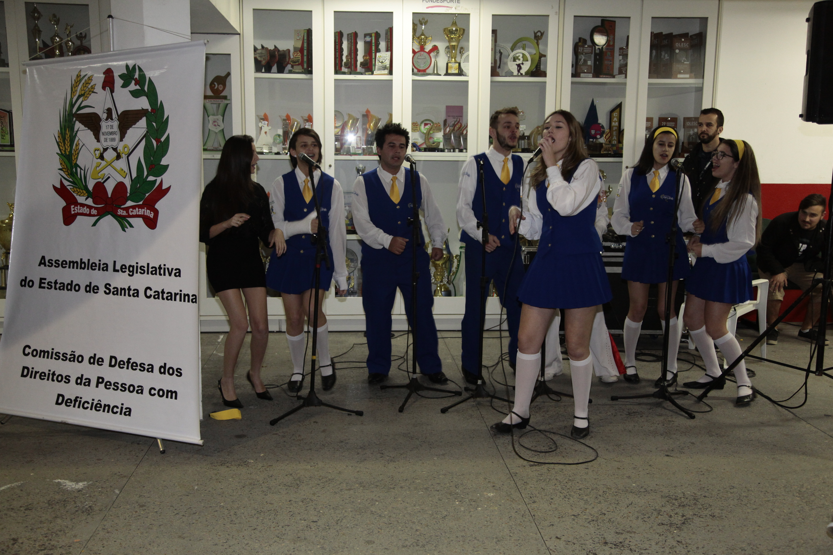Cerimonia de Abertura da XX Olimpíadas Especiais das APAEs em Criciúma. Foto: Miriam Zomer/Agência AL