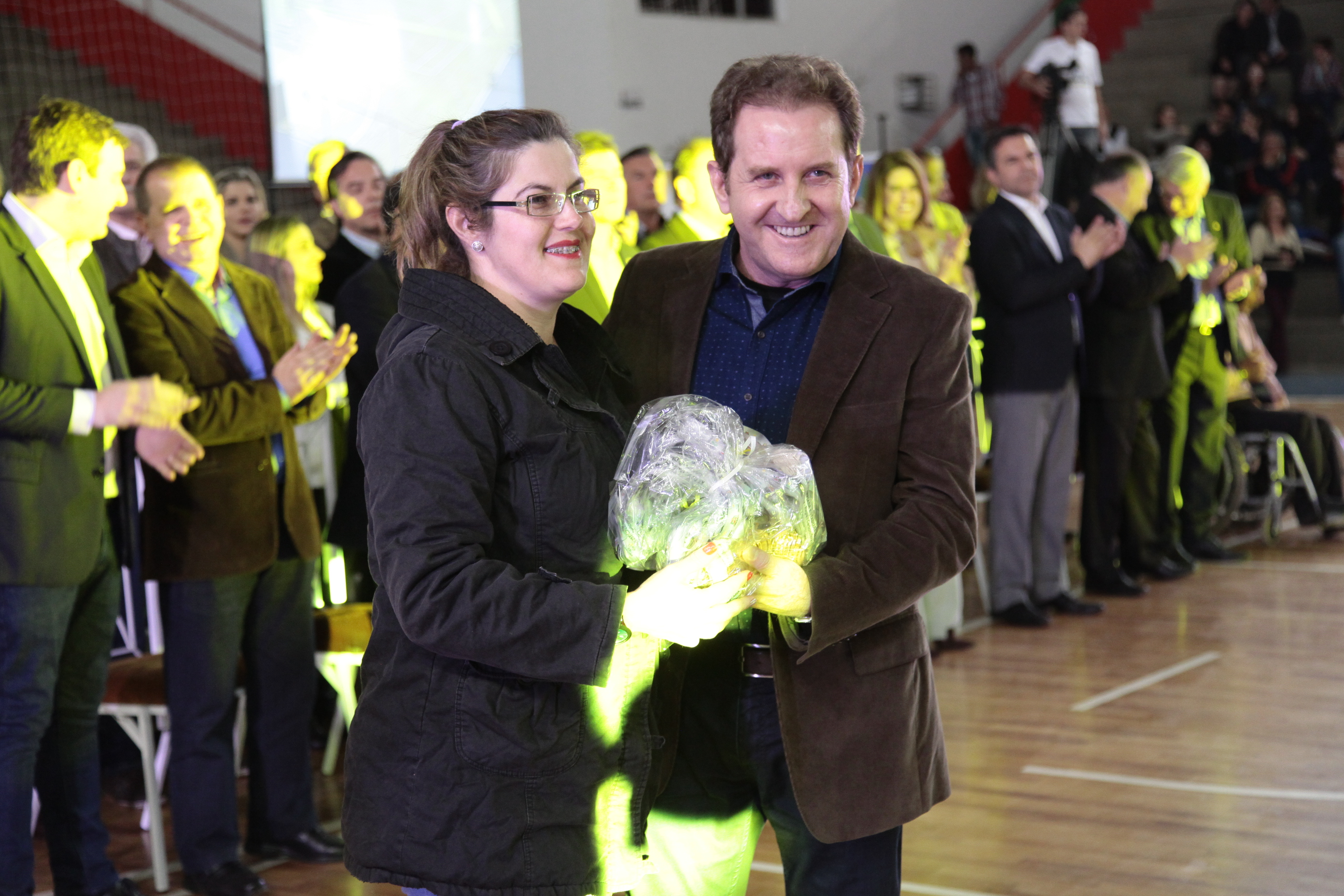 Cerimonia de Abertura da XX Olimpíadas Especiais das APAEs em Criciúma. Foto: Miriam Zomer/Agência AL