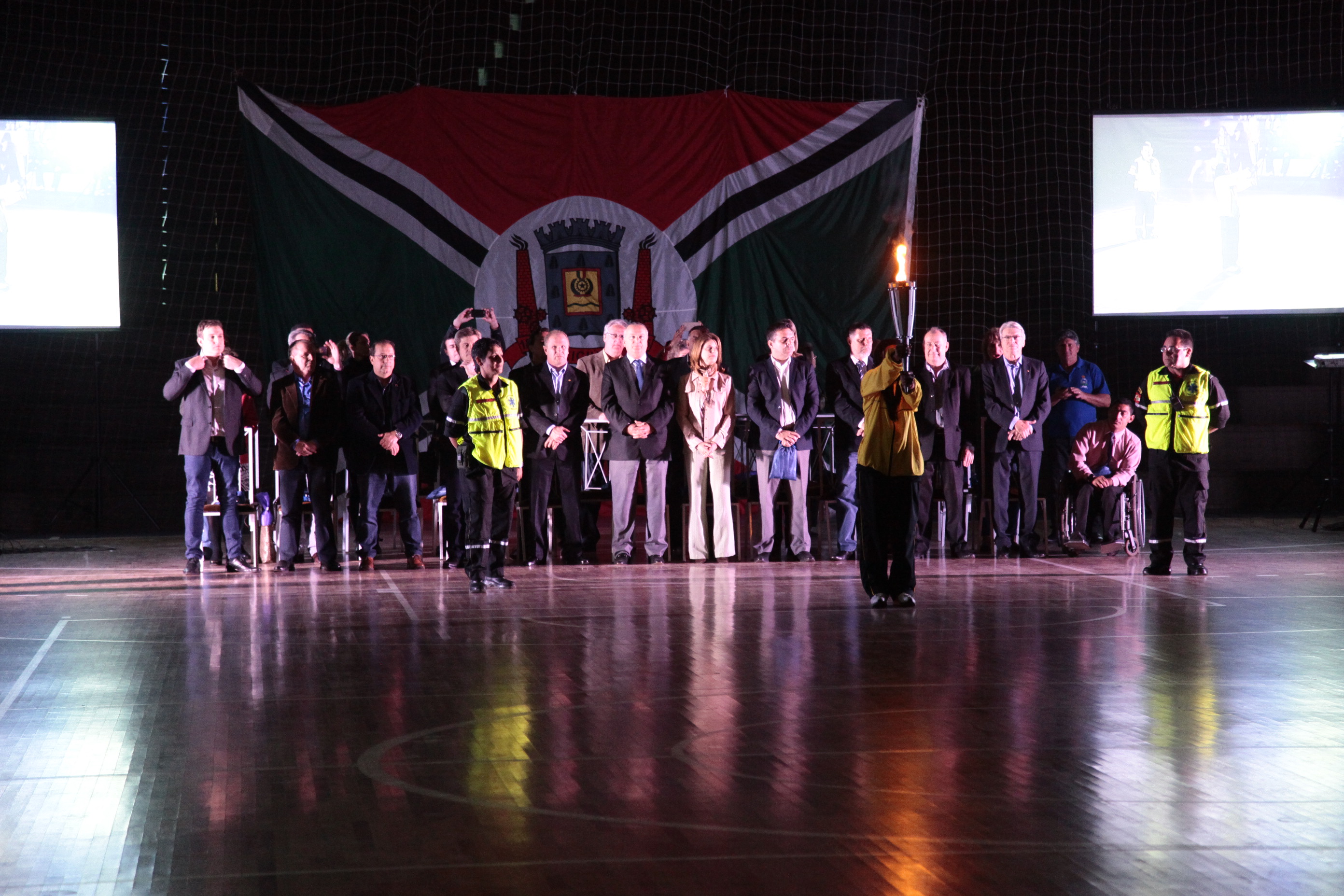 Cerimonia de Abertura da XX Olimpíadas Especiais das APAEs em Criciúma. Foto: Miriam Zomer/Agência AL
