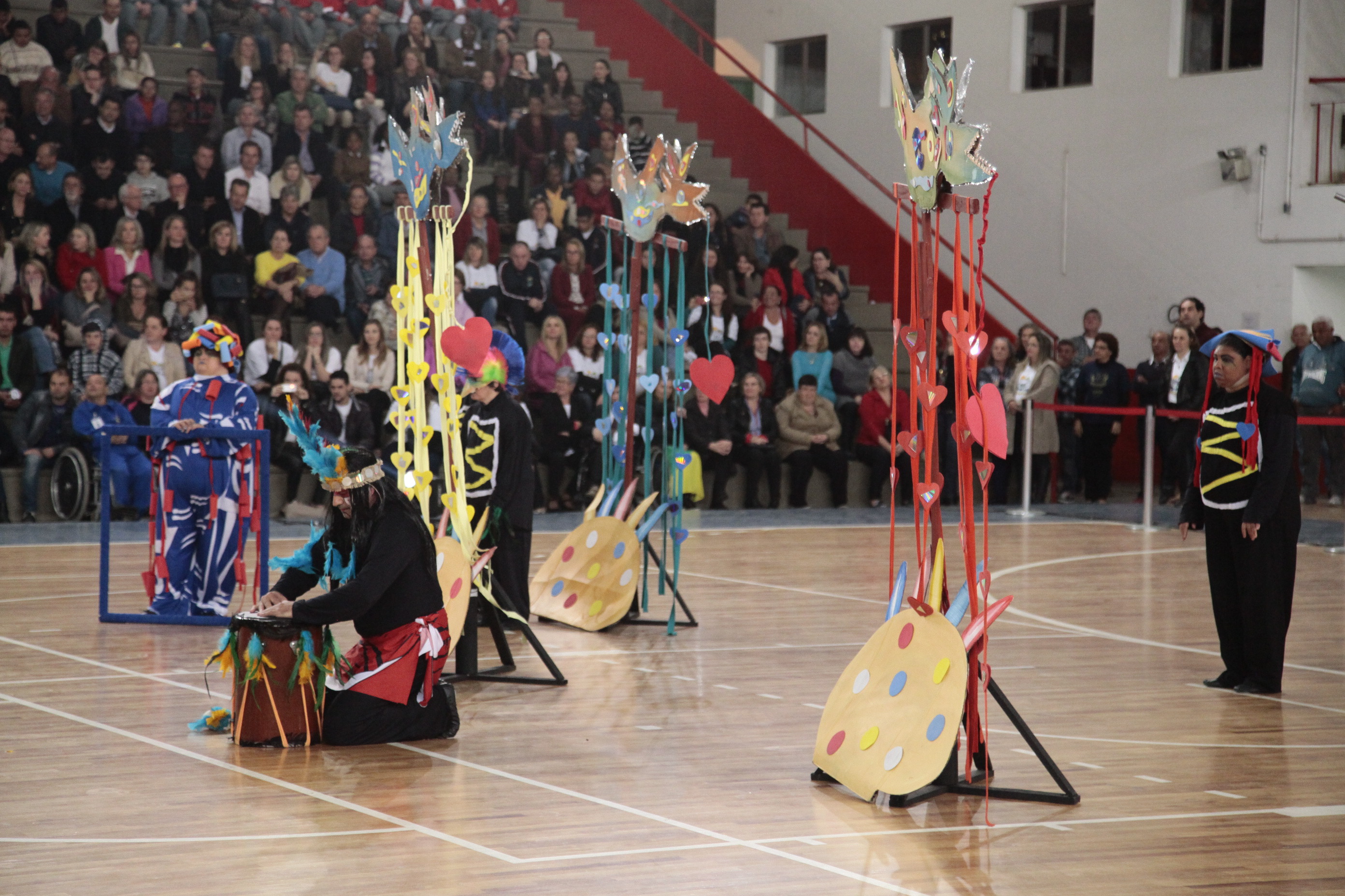Cerimonia de Abertura da XX Olimpíadas Especiais das APAEs em Criciúma. Foto: Miriam Zomer/Agência AL