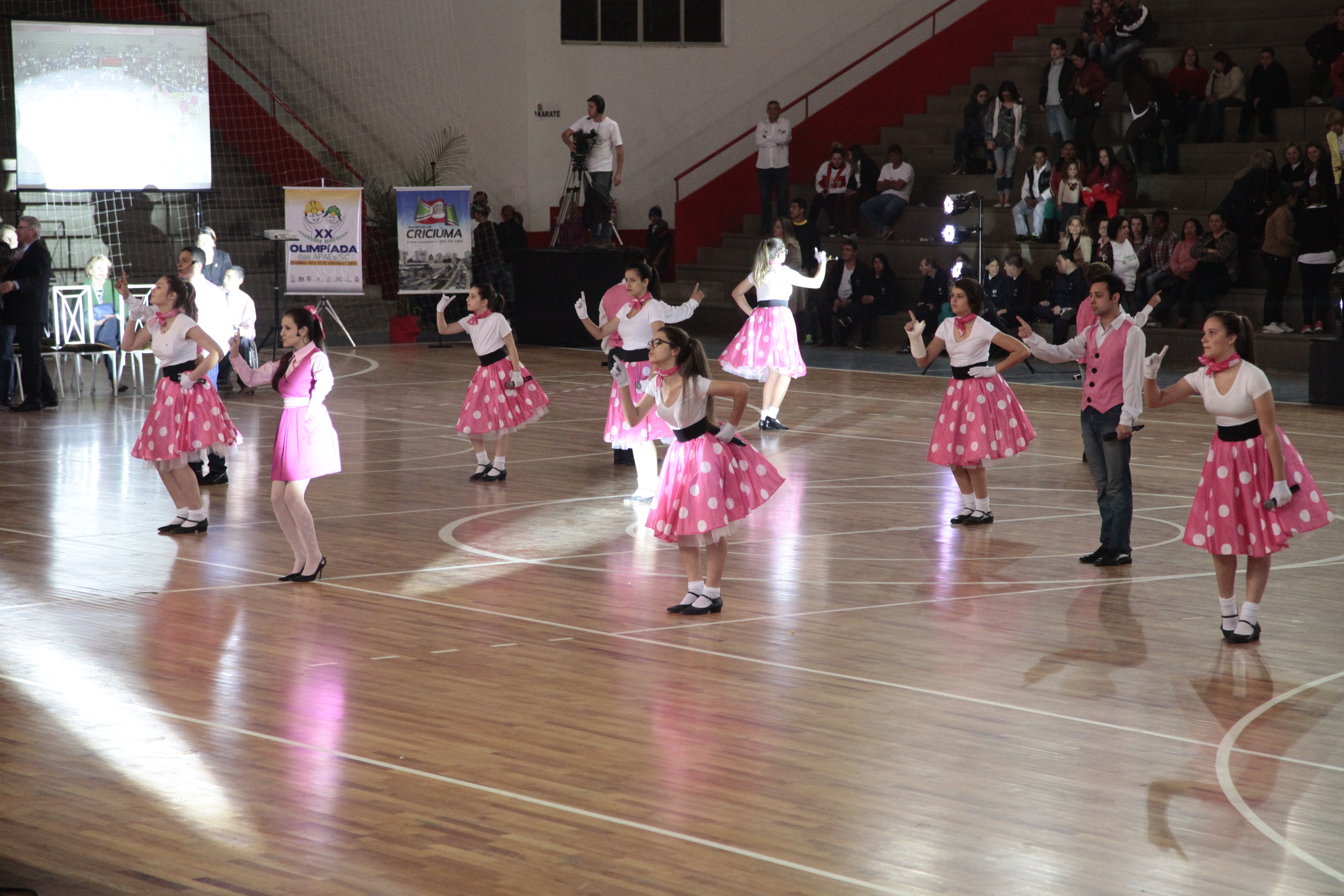 Cerimonia de Abertura da XX Olimpíadas Especiais das APAEs em Criciúma. Foto: Miriam Zomer/Agência AL