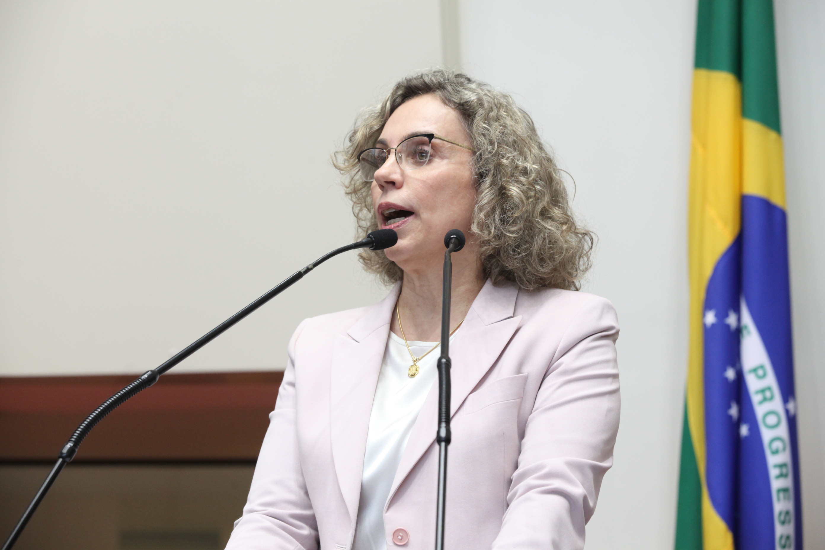 Sessão Ordinária. Deputada Ana Paula Lima (PT). Foto Eduardo Guedes de Oliveira / Agência AL